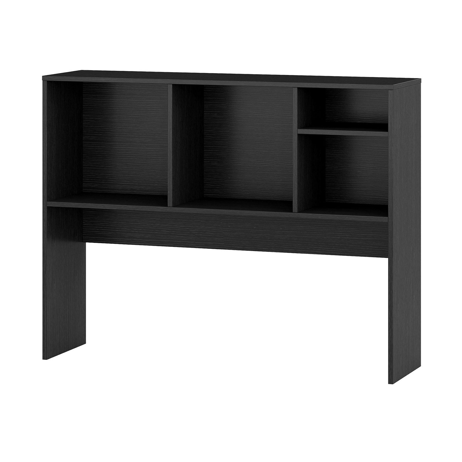 COSTWAY Bücherregal, Aufsatzregal mit 4 Fächern, bis 65 kg, 94x25x73cm