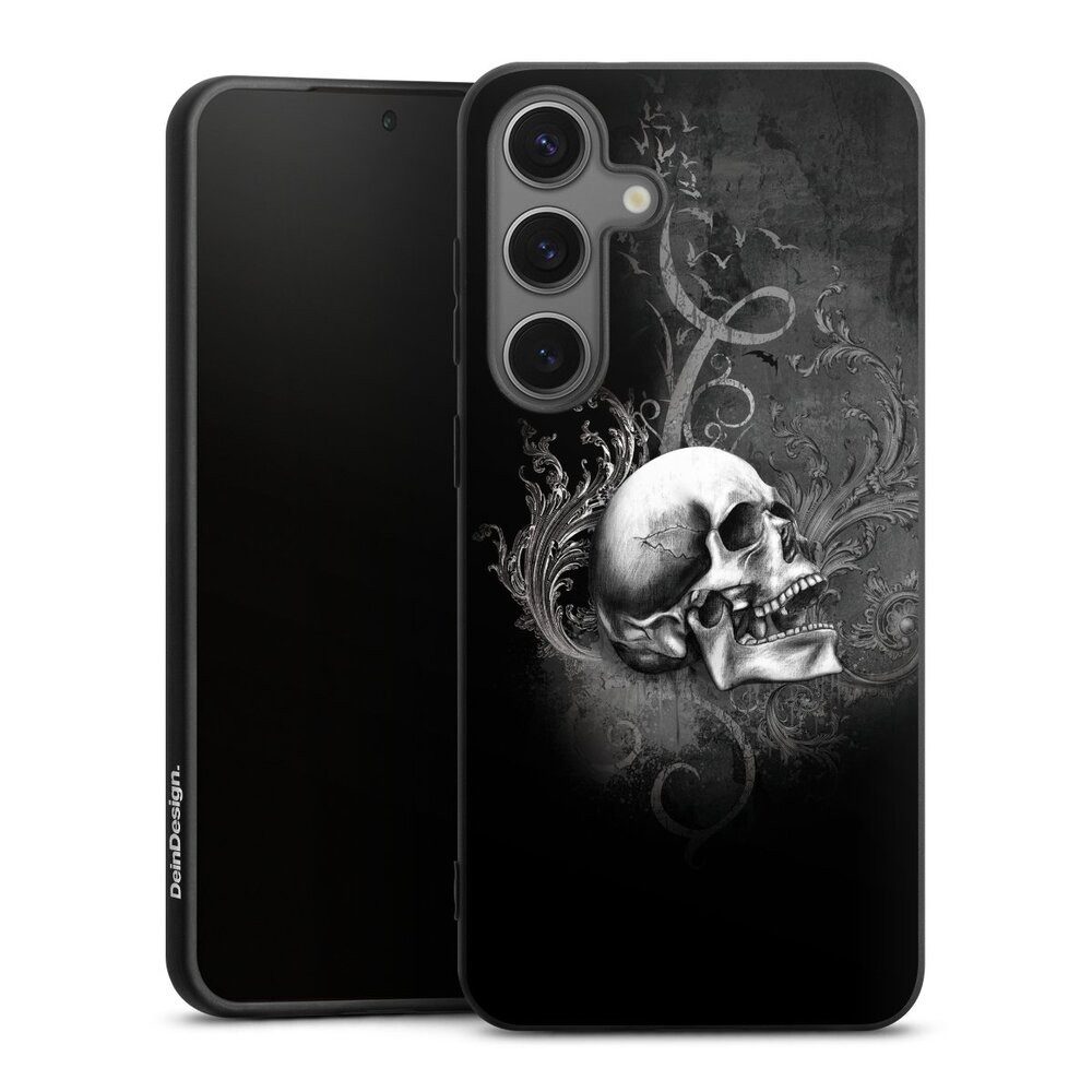 DeinDesign Handyhülle Gothic Schädel Totenköpfe De Profundis, Samsung Galaxy S25+ Silikon Hülle Premium Case Handy Schutzhülle