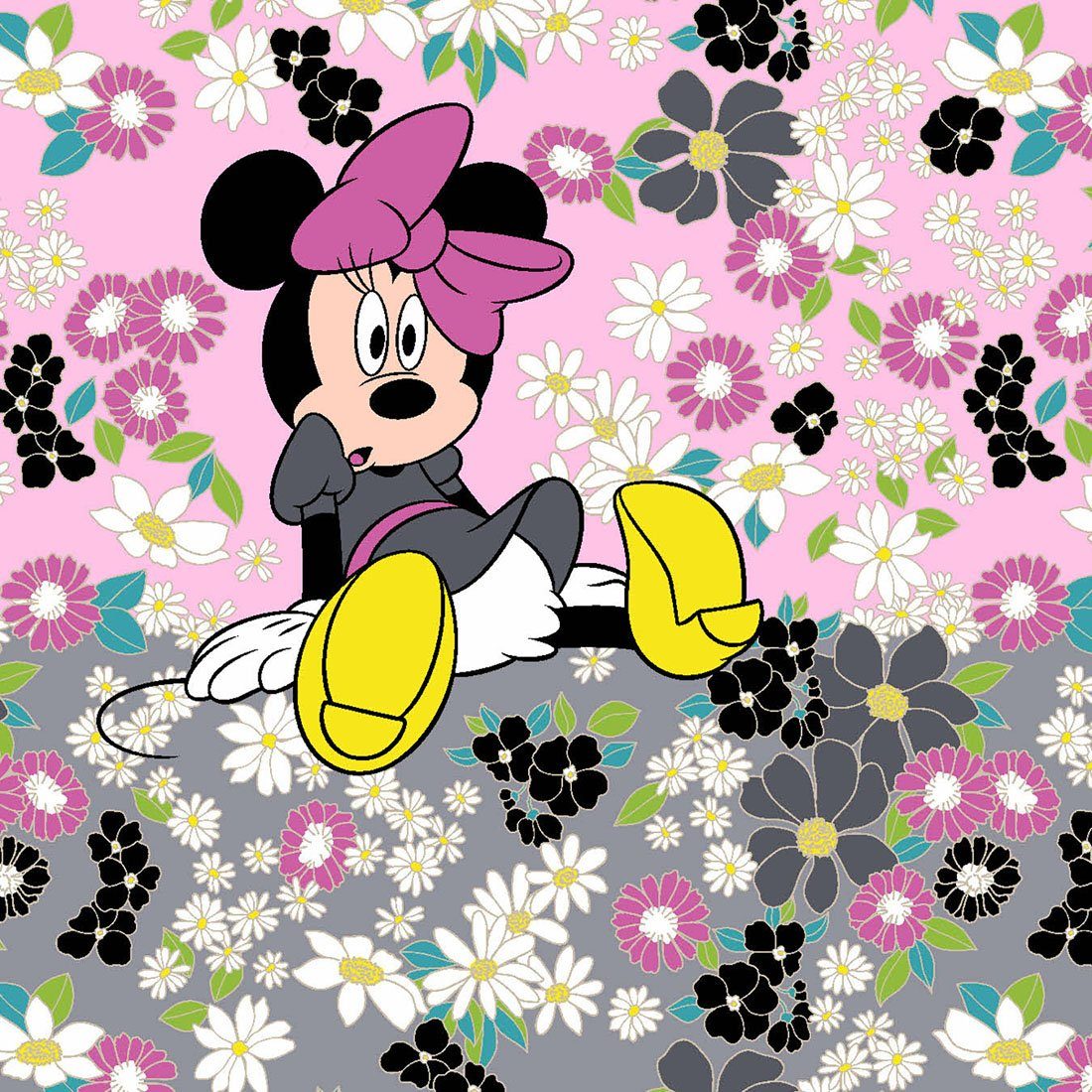 Cherokee Funktionsbluse Bunt bedruckter Damen Kasack "Minni Maus" Kasack mit Motiv