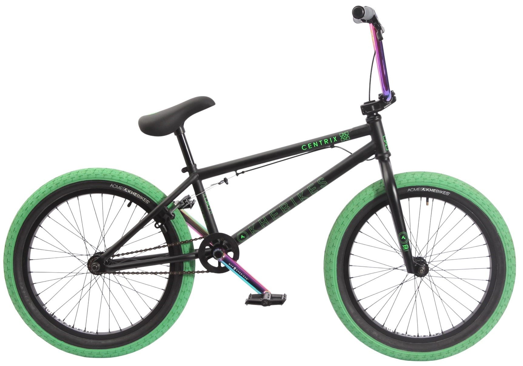KHEbikes BMX bike KHE CENTRIX 20", 10.6 kg, HiTen frame, 360° rotor, Oil Slick parts, 1 gear