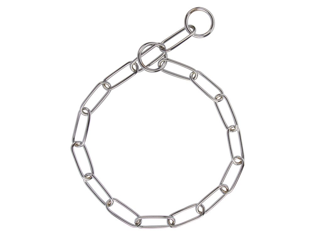 Nobby Hunde-Halsband Halskette chrom, große Glieder, XL