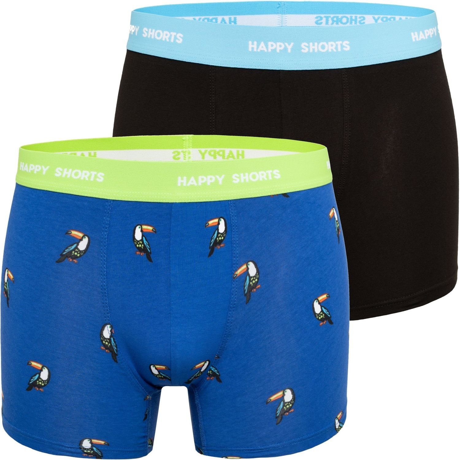 Shorts Pants (1-St) Jersey HAPPY Trunk SHORTS Boxershorts Tukan Tucan 2 Toucan Happy Herren - Trunk Neon