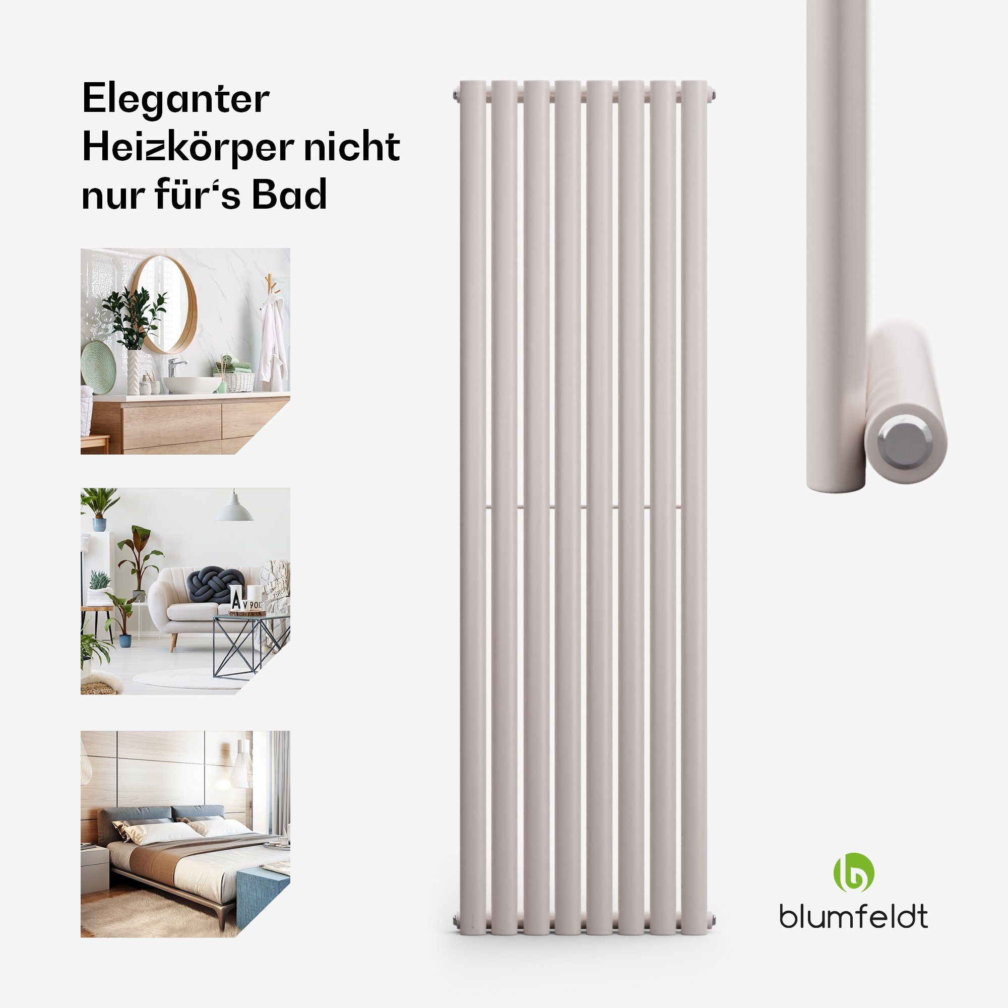 blumfeldt Heizkörper Tallheo, Bad Heizkörper Warmwasserradiator Fernwärmeheizsysteme