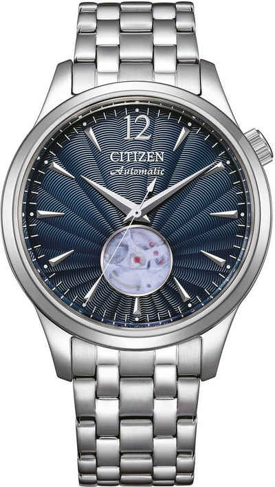 Citizen Automatikuhr NH9131-73L, Armbanduhr, Herrenuhr, offene Unruh