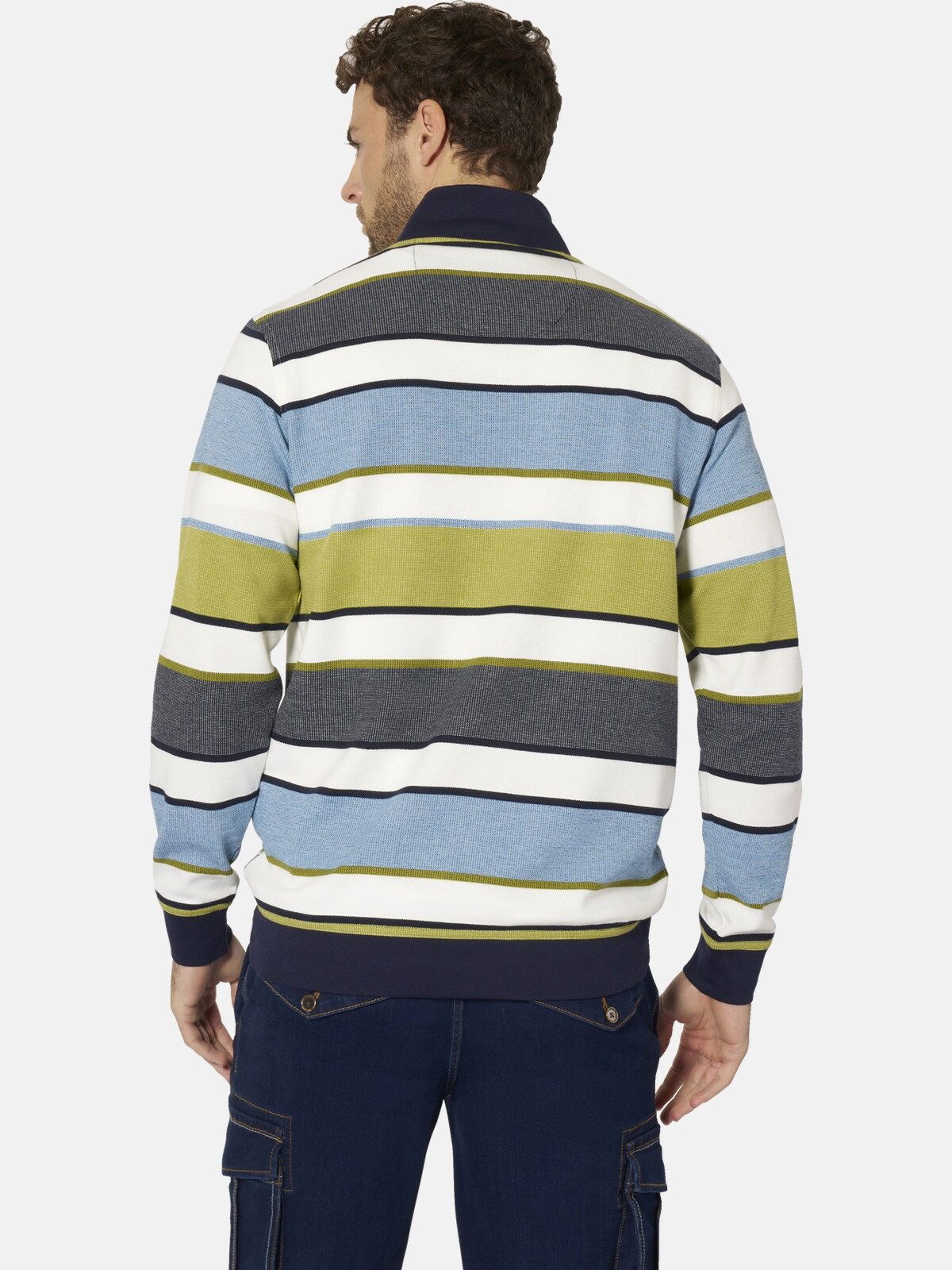 Babista Sweatshirt MELRIN mit mordernen Umlegekragen