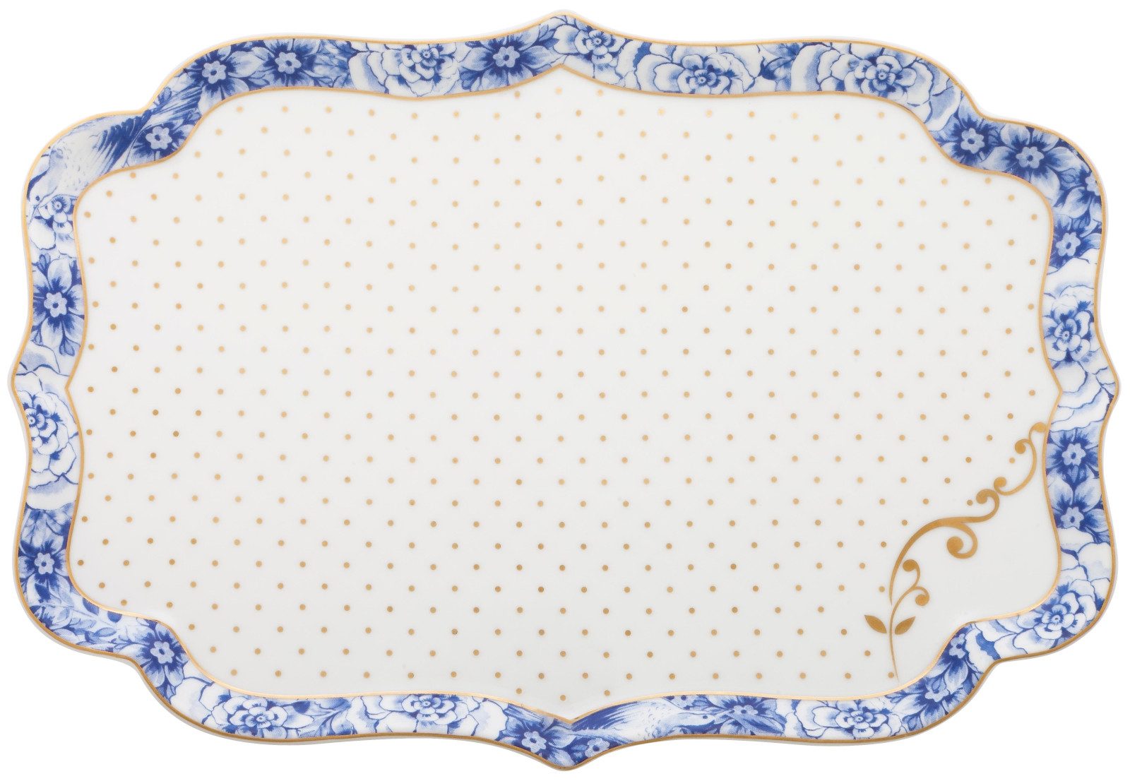 PiP Studio Servierschale Royal White Servierschale 26 cm, Porcelain, (Tabletts), Tray Royal White 26x18cm