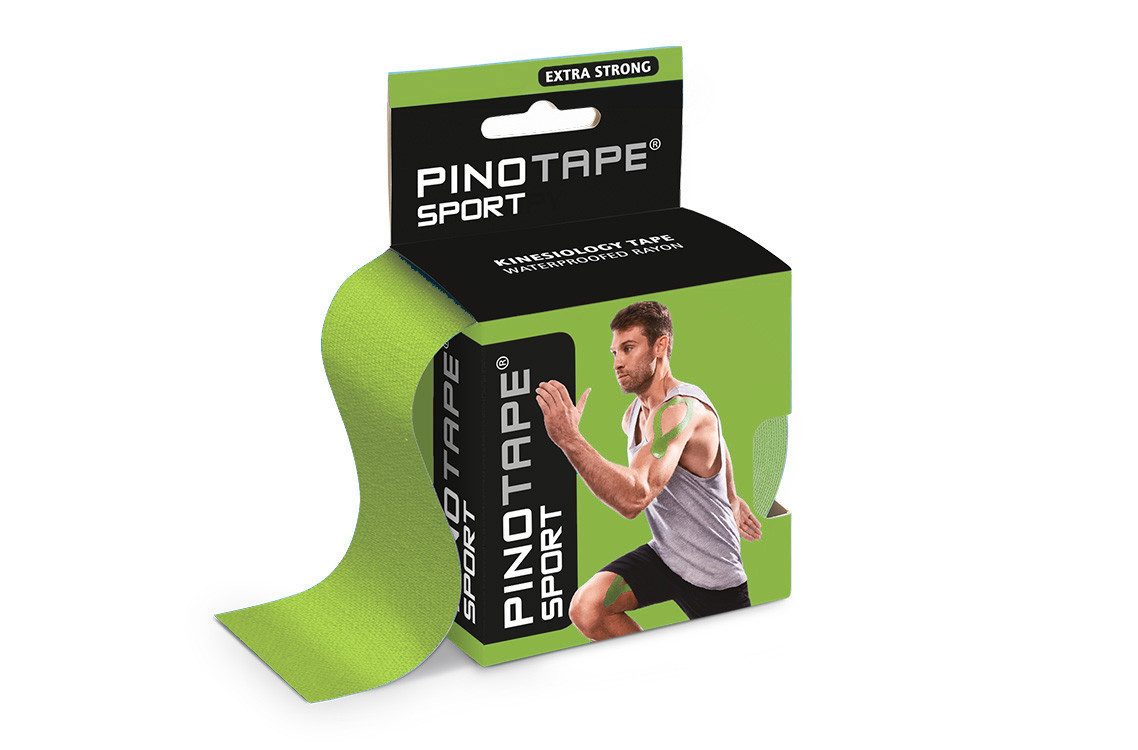 Pino Kinesiologie-Tape Pinotape Sport Tape Grün Lime 5 cm x 5 m (1-St)