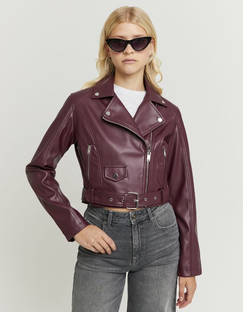 Tally Weijl Lederimitatjacke SJAPUSILOTB aus Lederimitat im Bikerstil
