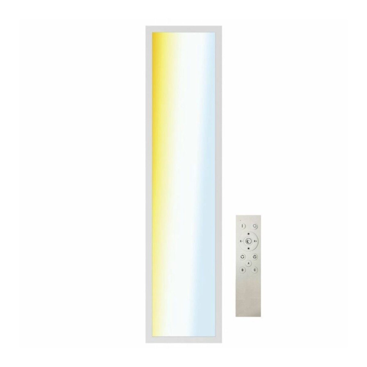 MÜLLER LICHT Kronleuchter Müller Licht LED Aufbaupanel 120x30 cm dimmbar mit Fernbedienung CRI, Mehrfarbig, 120x30cm Deckenleuchte Panel FB 90