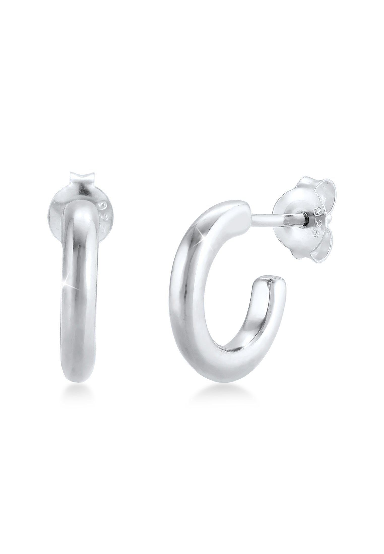 Elli Paar Ohrstecker Creolen Basic Trend Rund 925 Silber günstig online kaufen