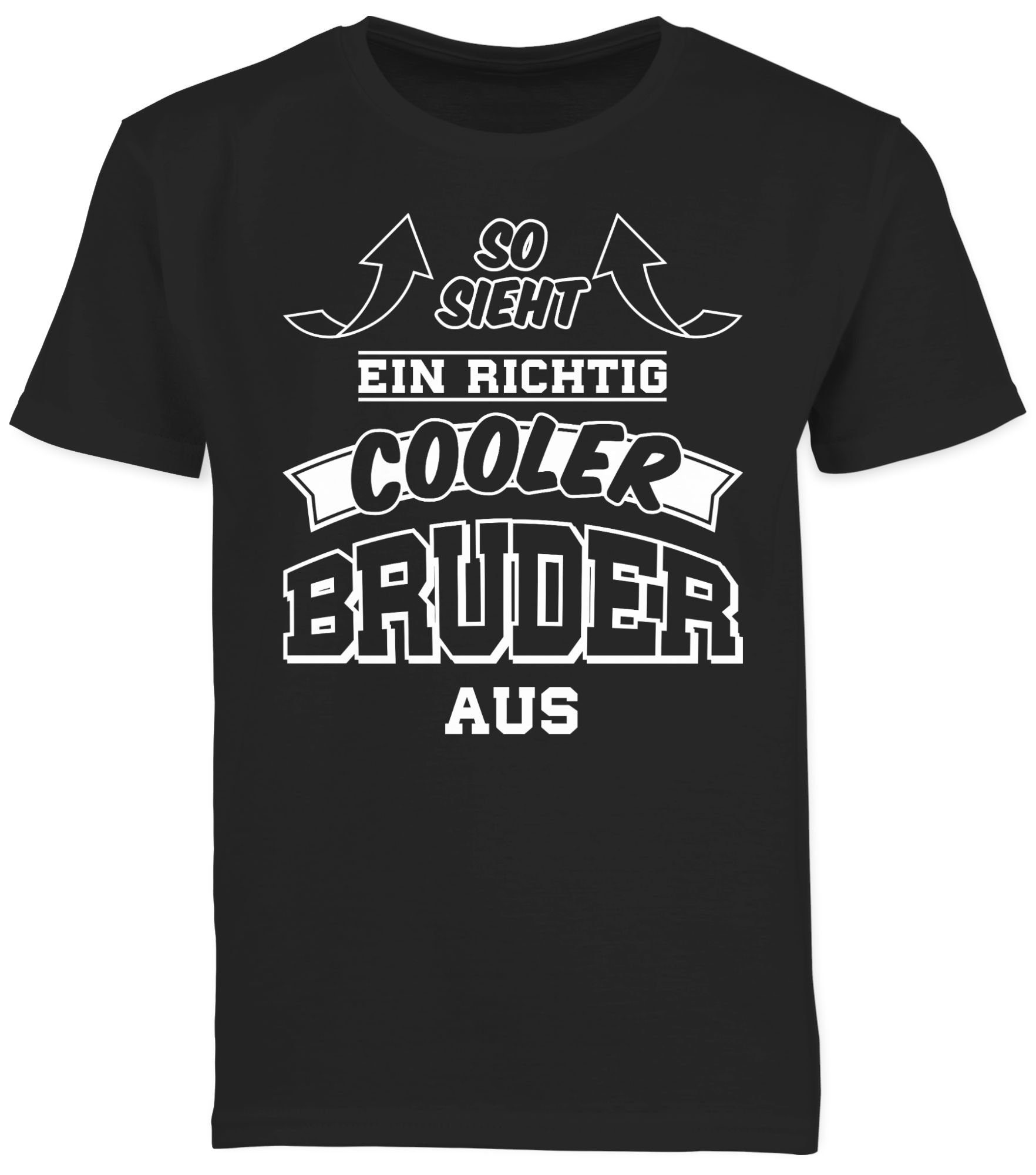 Shirtracer T-Shirt So sieht ein richtig cooler Bruder aus Pfeile (1-tlg) Bruder