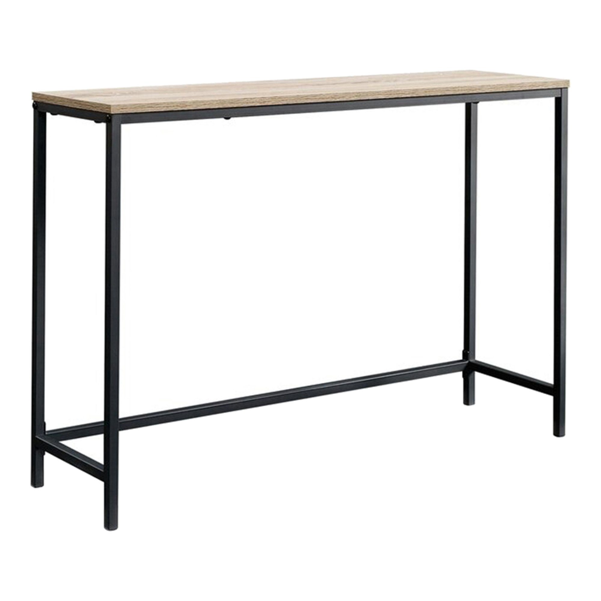 en.casa Konsolentisch, »Kronoby« Metall mit Glasplatte 100x30x80 cm Schwarz günstig online kaufen