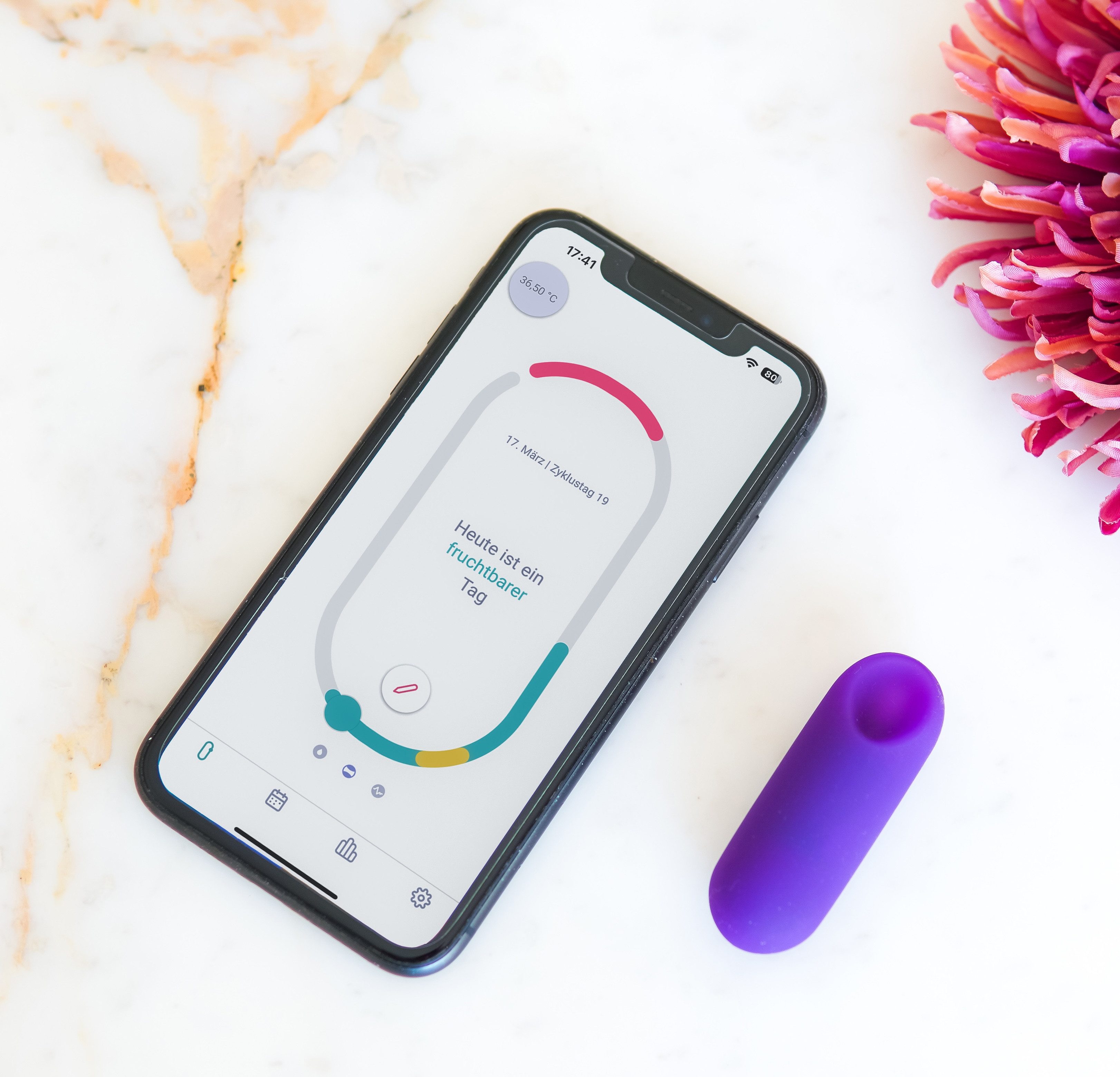 trackle Fertilitätsmonitor trackleCatch, einfach, sicher, digital und hormonfrei: Verhütung oder Kinderwunsch