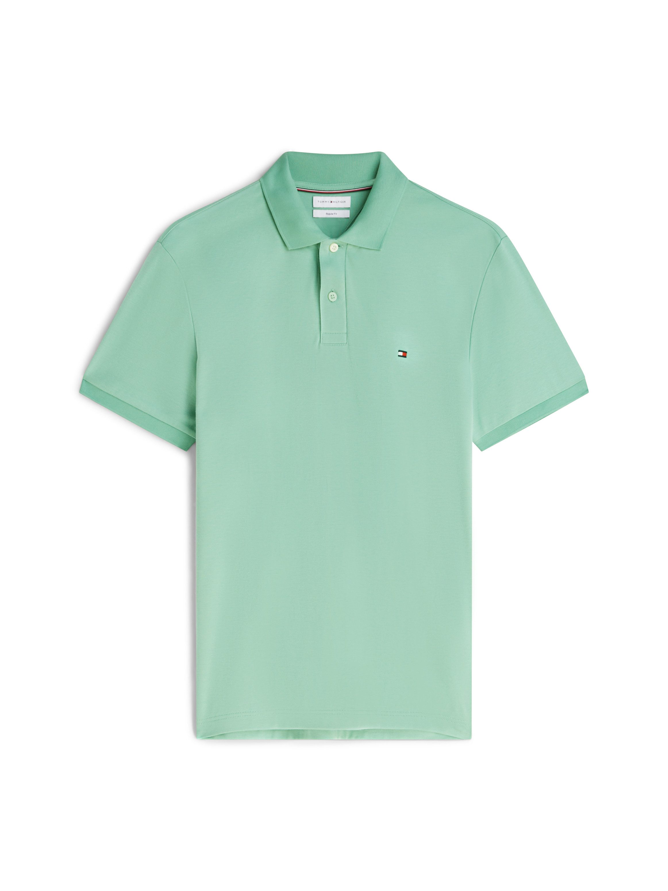 Tommy Hilfiger Poloshirt LIQUID COTTON REGULAR SEASONAL mit Logostickerei – Bild 5 von 5