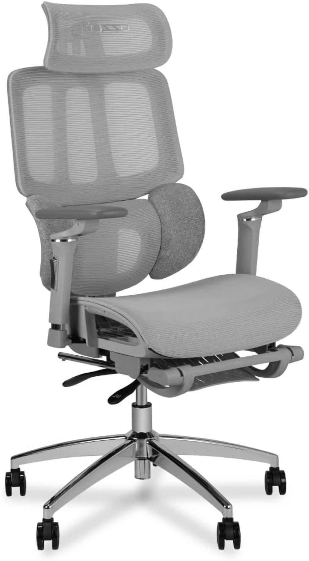 Musso Bürostuhl mit 3-Zonen-Lendenstütze, 4D-Armlehnen & Fußstütze, ergonomisch (1 St), Schreibtischstuhl, Computerstuhl, Homeoffice-Stuhl, Drehstuhl