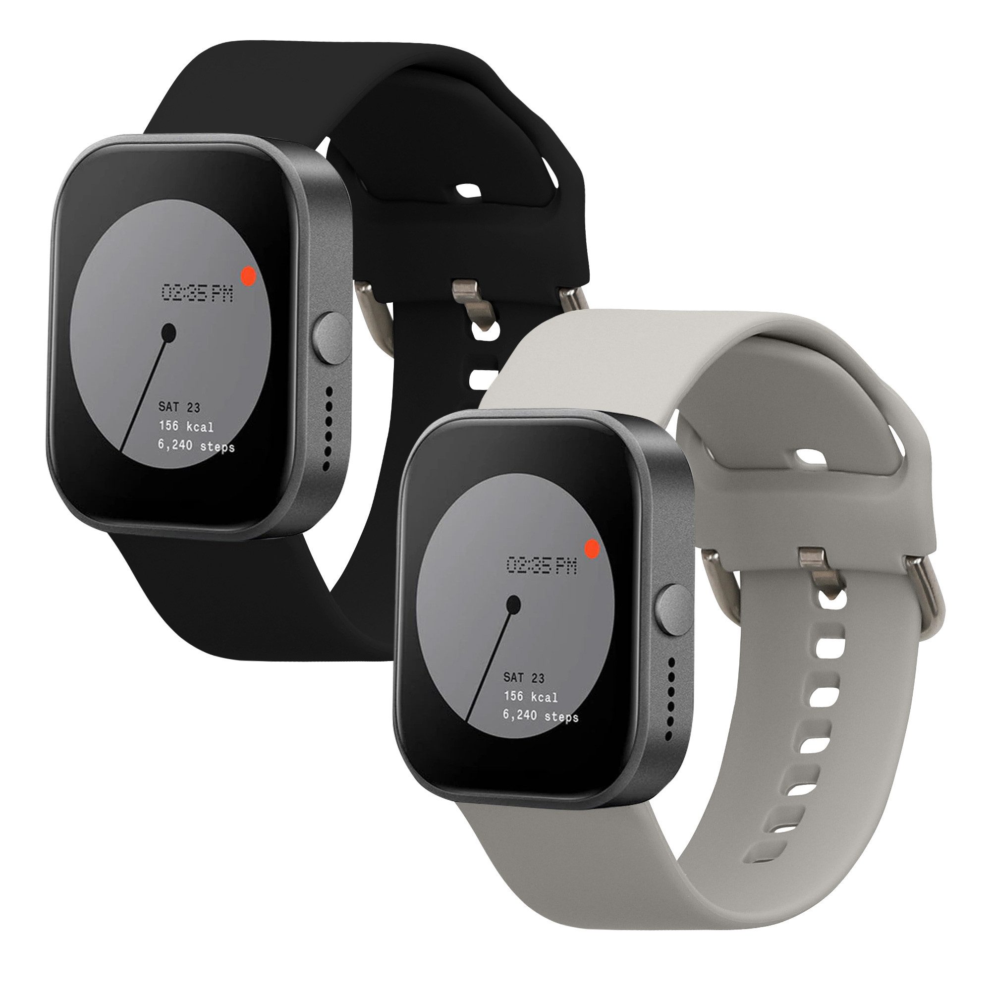 kwmobile 2x Sportarmband für CMF by Nothing Watch Pro (D395) Smartwatch, 2-tlg., Armband TPU Silikon Set Fitnesstracker