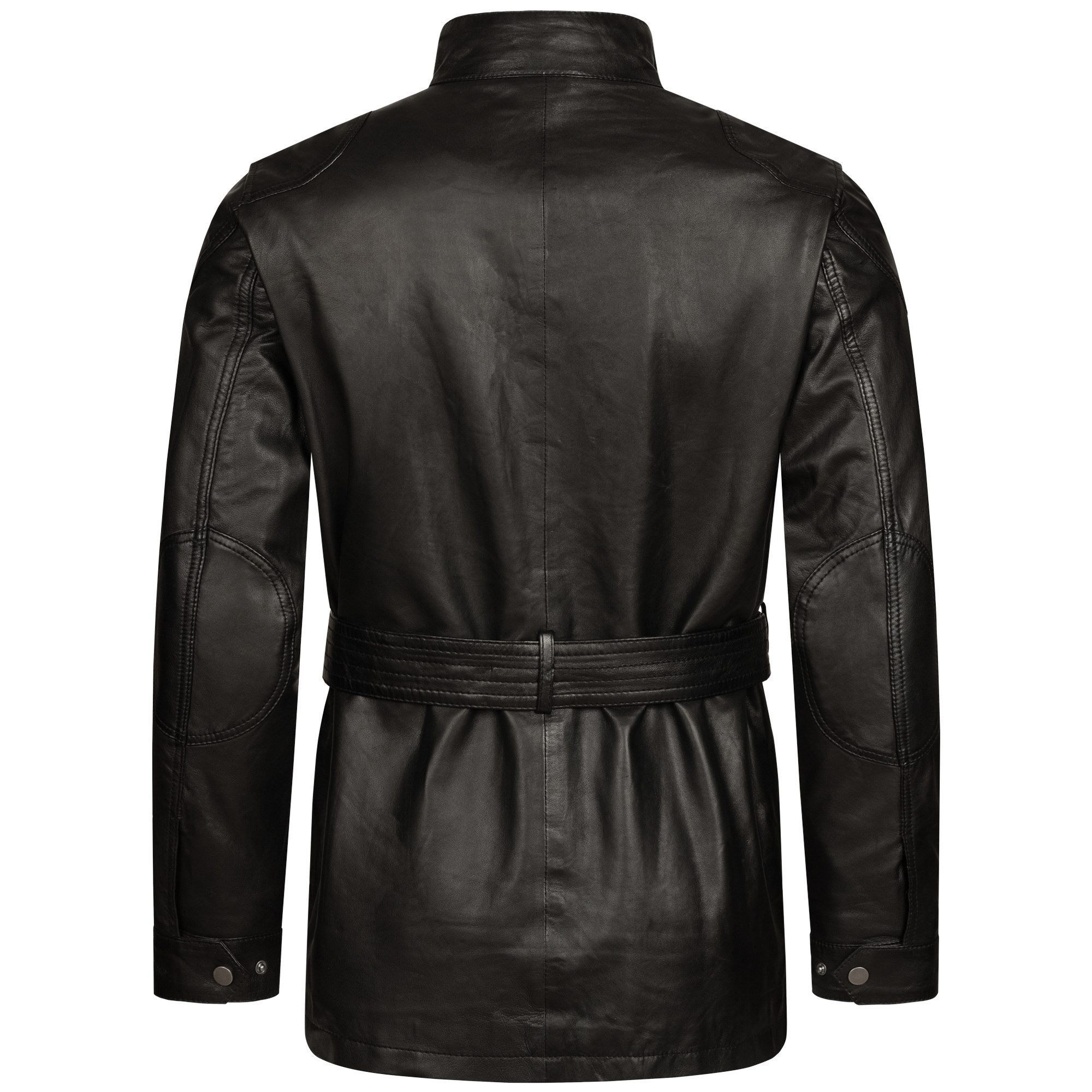 S&A Ledermoden Lederjacke Leon "Mit Gürtel – betont die Taille." günstig online kaufen