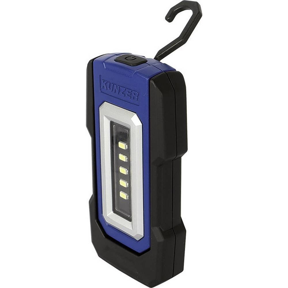 Kunzer Arbeitsleuchte SMD-LED Arbeitslampe PL-050, Ausziehbarer Halter, Haken zum Hängen, Ladeanzeige, Magnetischer Fuß