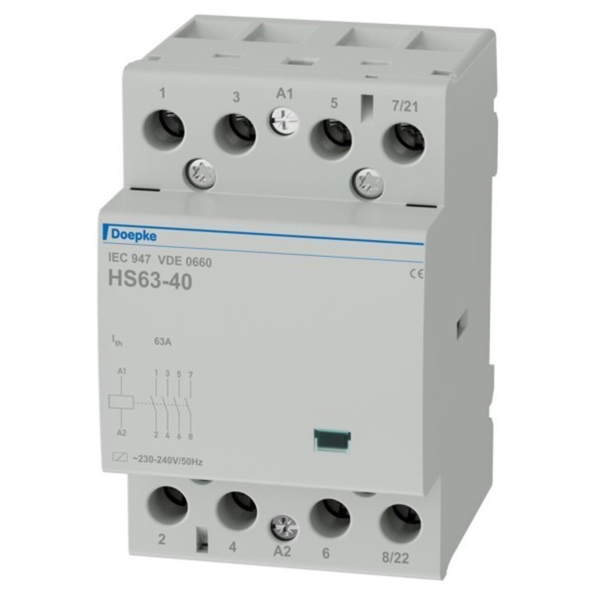 Doepke Stromstoßschalter Doepke Schütz HS 3-230AC/63-40