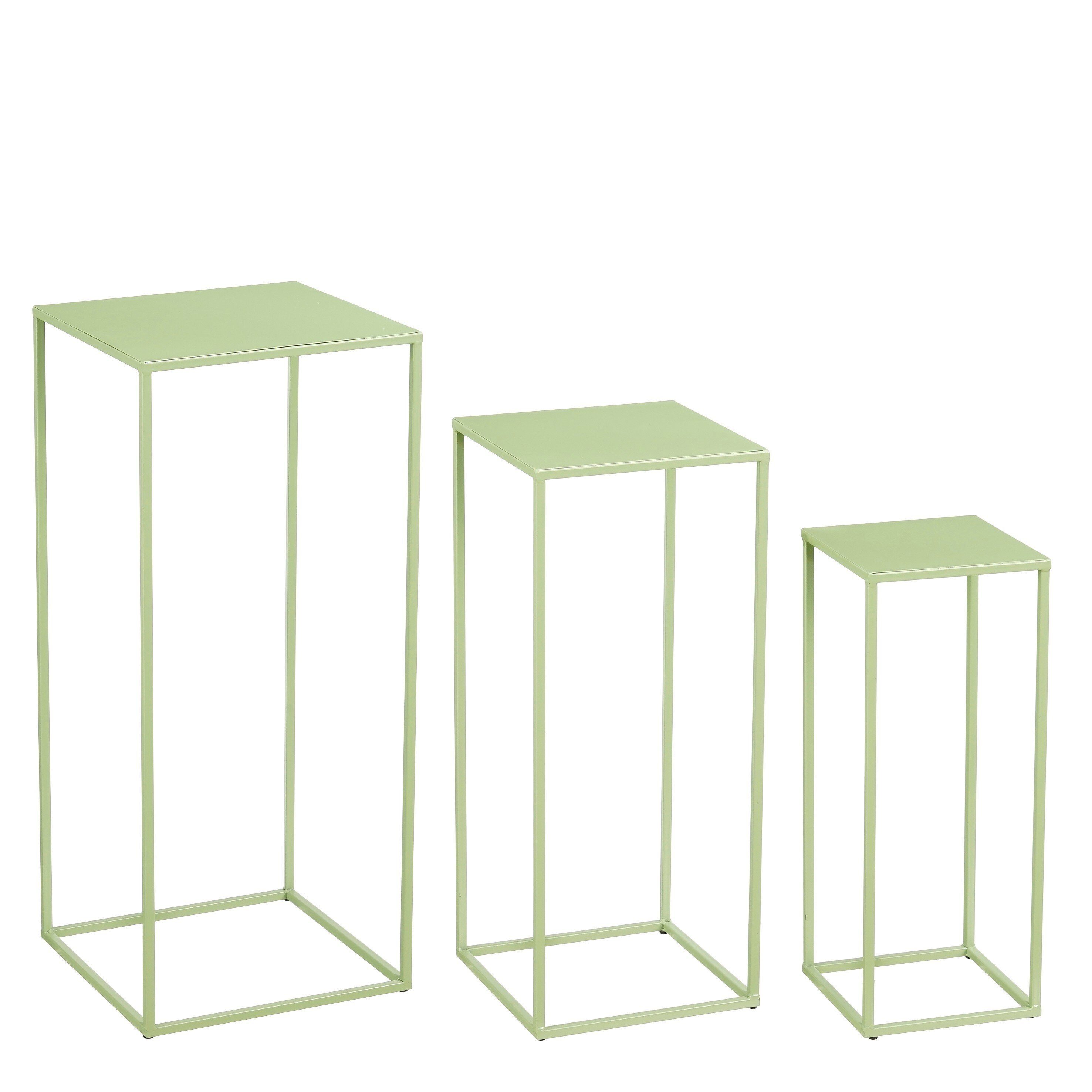 Mica Decorations Beistelltisch Mica Decorations Quinty Beistelltisch h.gruen Satz von 3 - l30xb30xh70