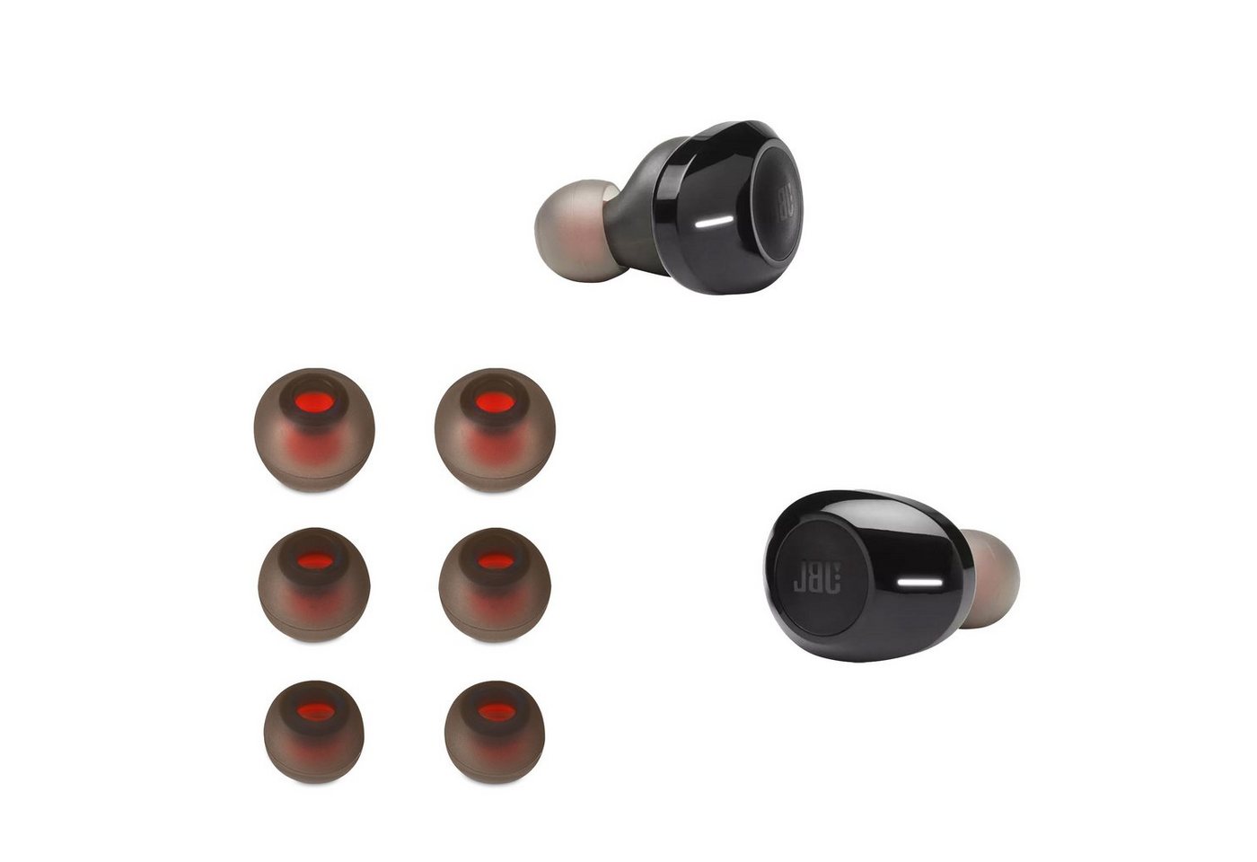 kwmobile 6x Polster für JBL Tune 120TWS / T125TWS Ohrpolster (3 Größen - Silikon Ohrstöpsel In-Ear Kopfhörer)