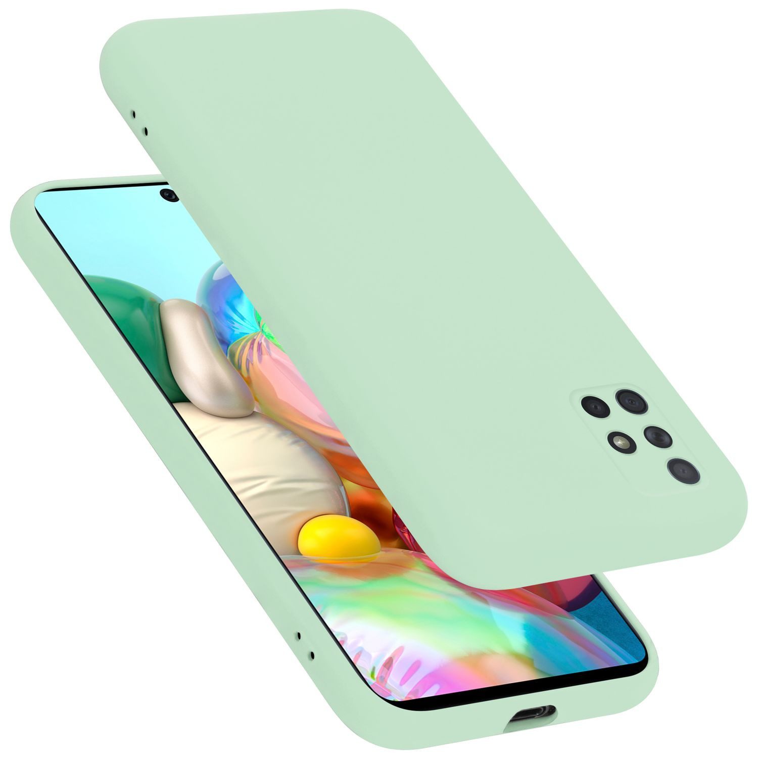 Cadorabo Handyhülle für Samsung Galaxy A51 4G / M40s Hülle Samsung Galaxy A51 4G / M40s, Flexible Hülle TPU Silikon Schutzhülle Back Cover Case
