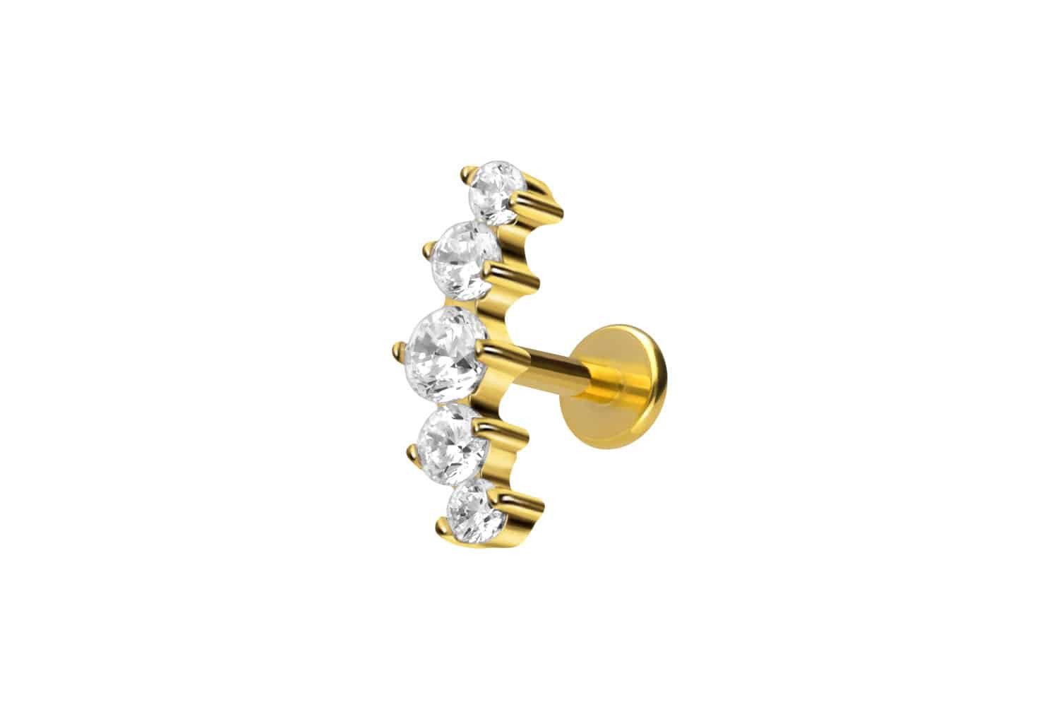 PIERCINGLINE Piercing-Set Titan Labret mit Innengewinde günstig online kaufen