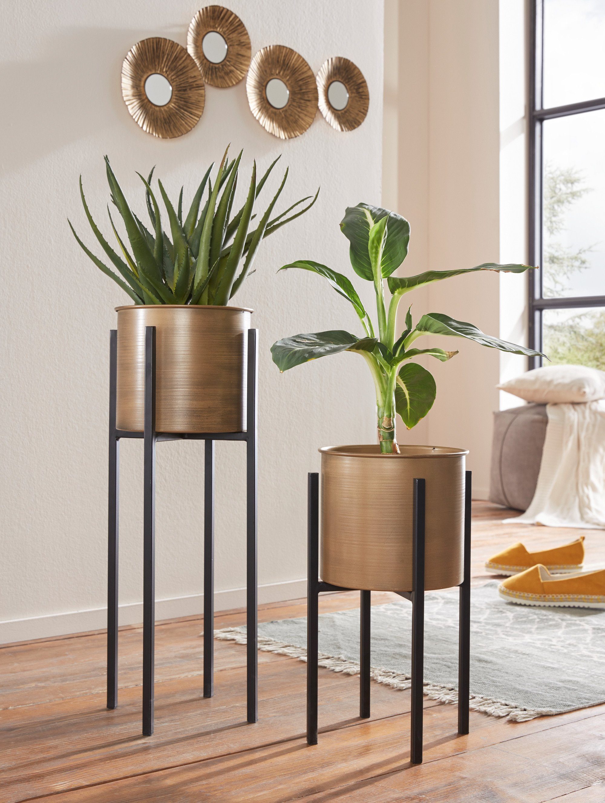 Goldene Übertöpfe online kaufen » Gold Blumenübertöpfe OTTO