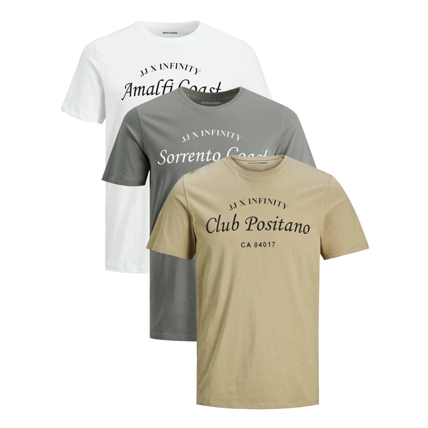 Jack & Jones T-Shirt INFINITY Multipack HILL 3er Pack