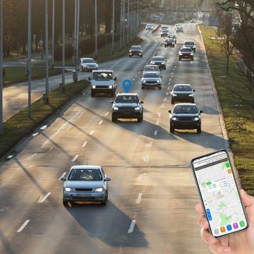 Retoo Auto Mini GPS Tracker mit Echtzeit-Ortungsgerät für Auto Motorrad LKW GPS-Tracker (Präzise Lokalisierung,Kompatibilität mit allen Netzwerken,Geringe Größ)