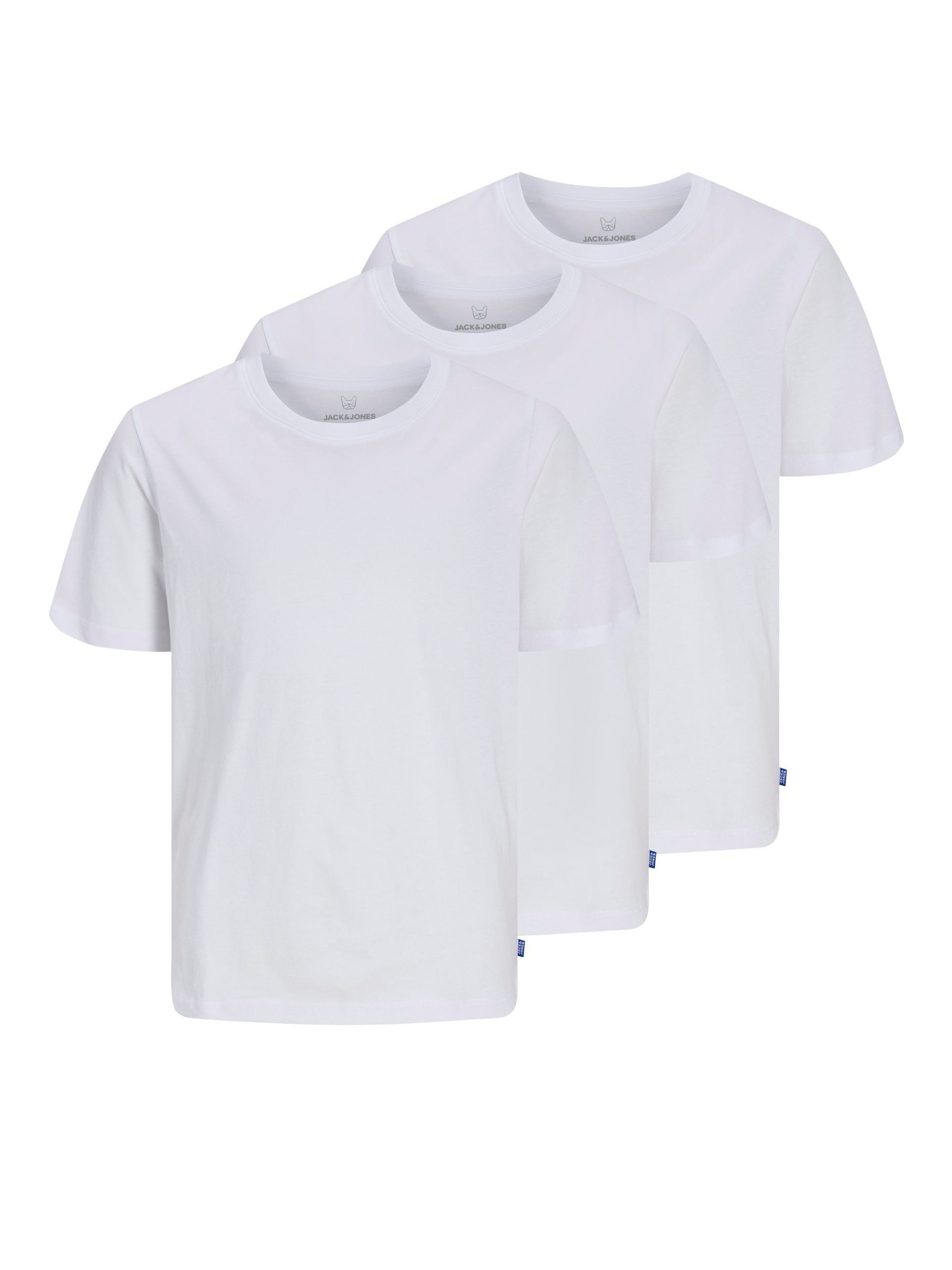 T-Shirt JJEORGANIC BASIC TEE SS 3PK MP NOOS JNR