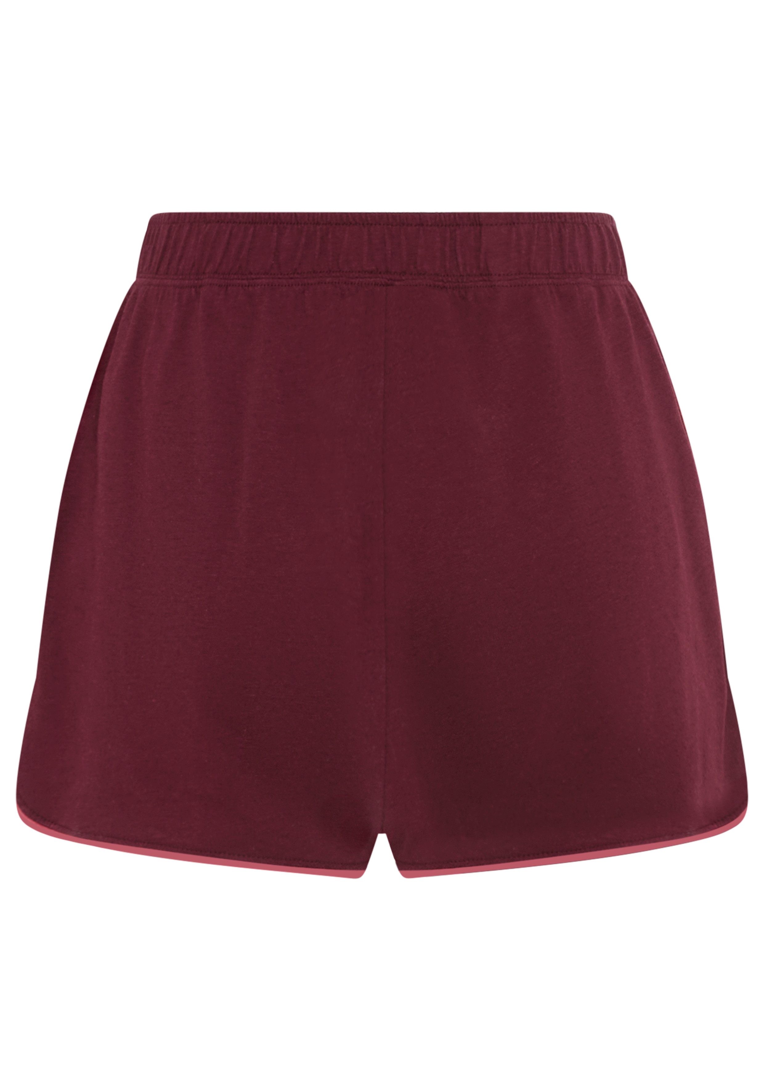 LASCANA Pyjamashorts (1-tlg) mit Kontrastpaspel am Saum – Bild 2 von 4