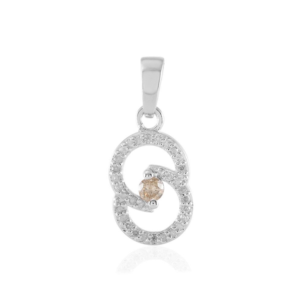Cavill Кулоны Brillant 0,25 ct Anhänger 925 Sterling Silber, Infinity Design (1-tlg)