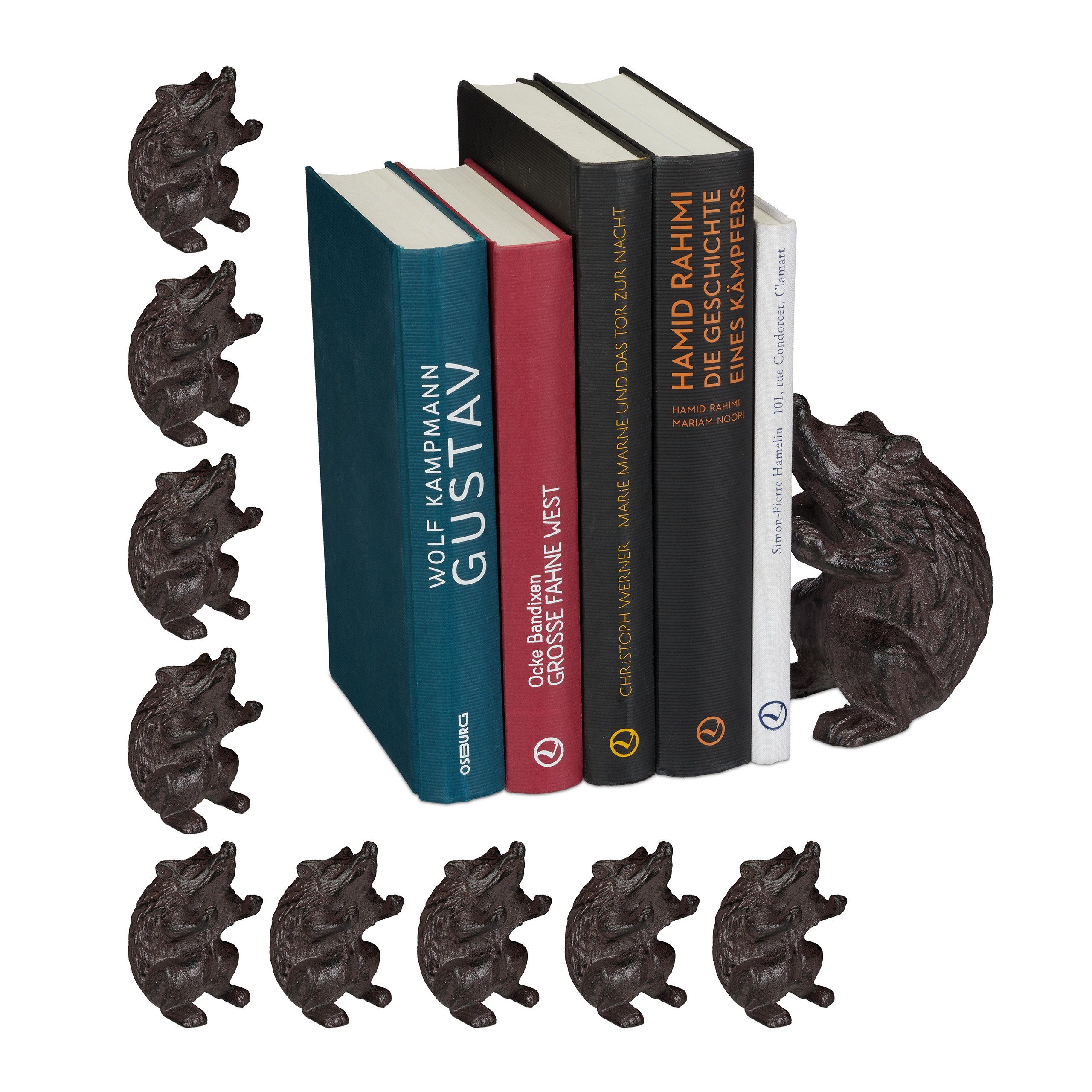 Buchstütze 10 x Buchstütze Igel