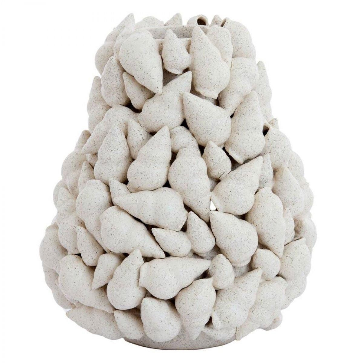 Light & Living Dekovase Vase mit Muscheln Georgia (28cm)