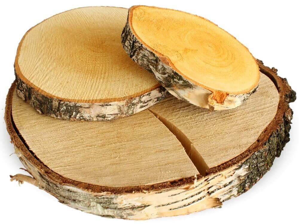 matches21 HOME & HOBBY Bastelnaturmaterial Grosse XXL Baumscheibe Dekoholz Holzscheibe Holzplatte 50 cm, (1-tlg), 1 Stk. echte EU Birkenscheiben Basteln Dekorieren Tischdeko