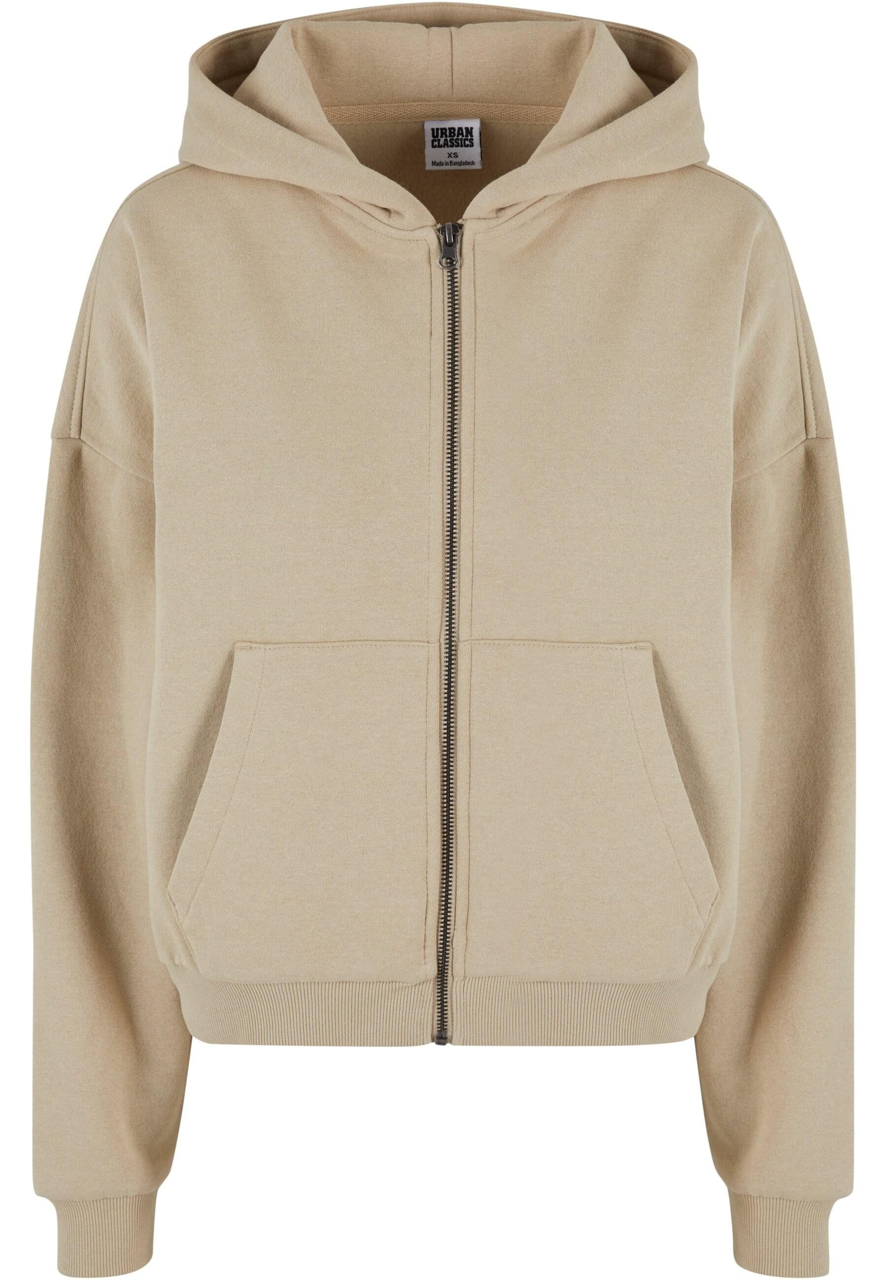 URBAN CLASSICS Sweatjacke "Urban Classics Damen Ladies Boxy Zip Hoody" günstig online kaufen