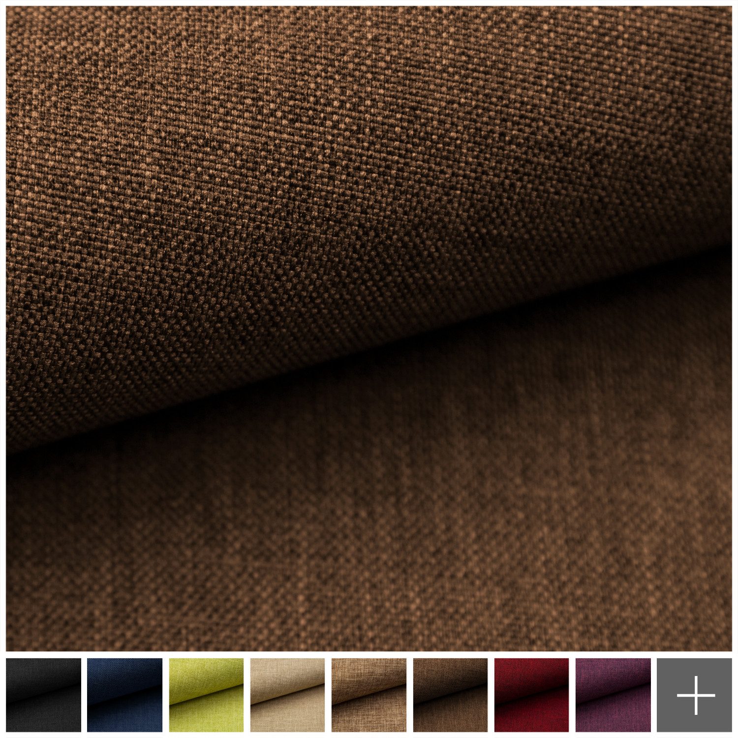 novely® Stoff LUSO - Fein Gewebter Polsterstoff - Melierter und Robuster Möbelstoff, Robust, Abriebfest, Pflegeleicht, Meterware, 1lfm