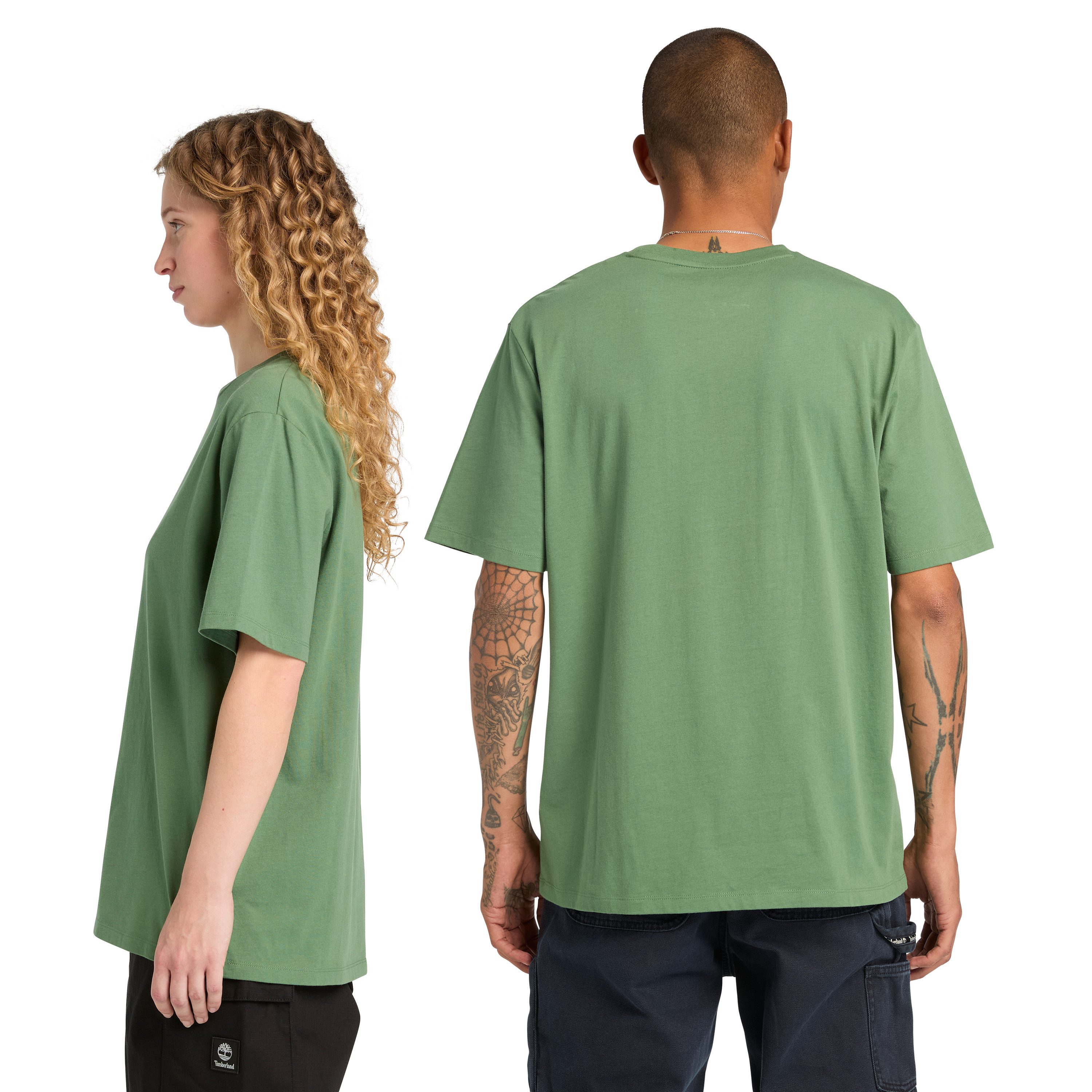 Timberland T-Shirt Print Stack Logo Short Sleeve Tee sportlicher Schnitt, Kurzarm, für Sportmode und Casualmode