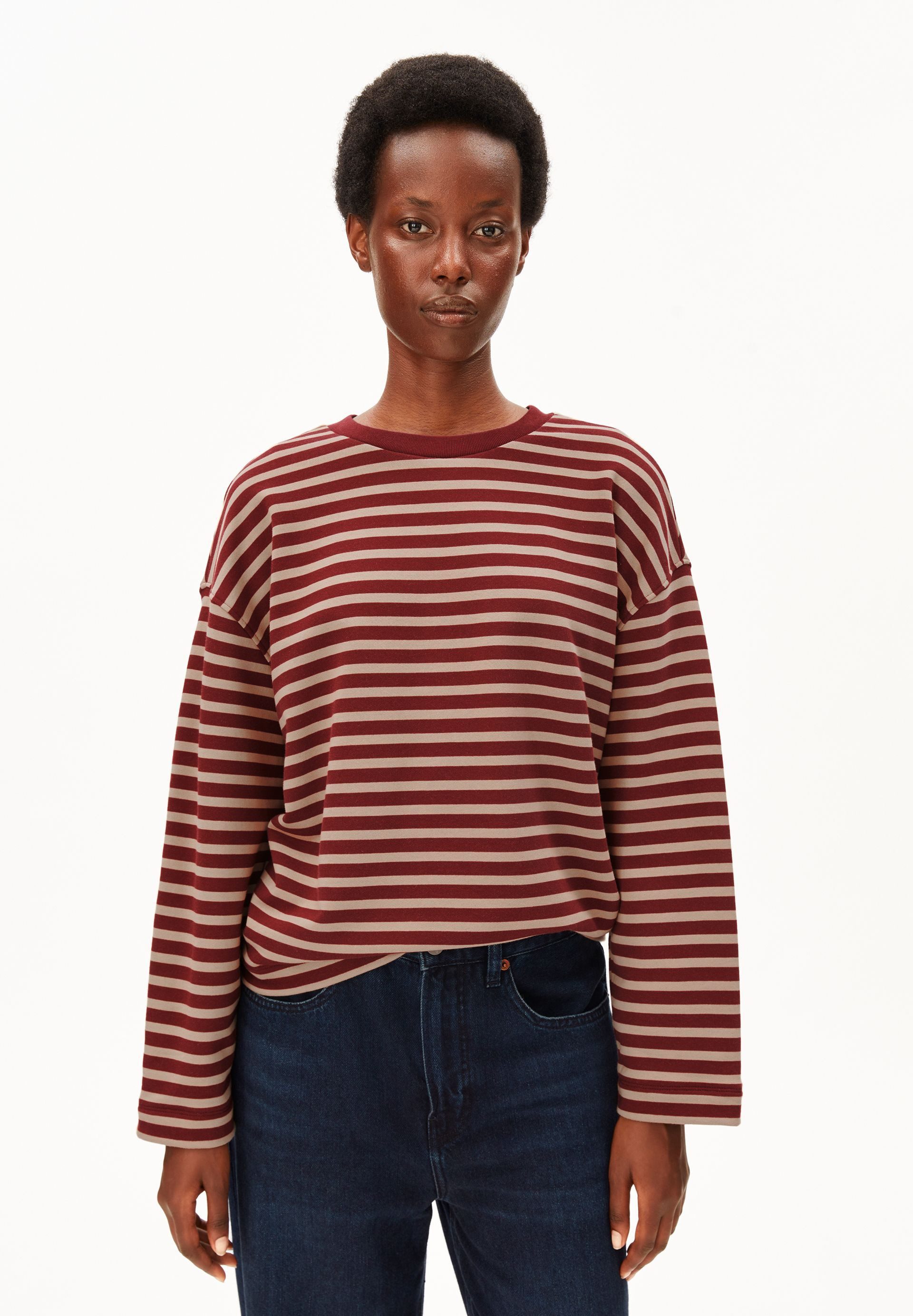 Armedangels Sweatshirt FRANKAA MAARLEN STRIPE Oversized Fit