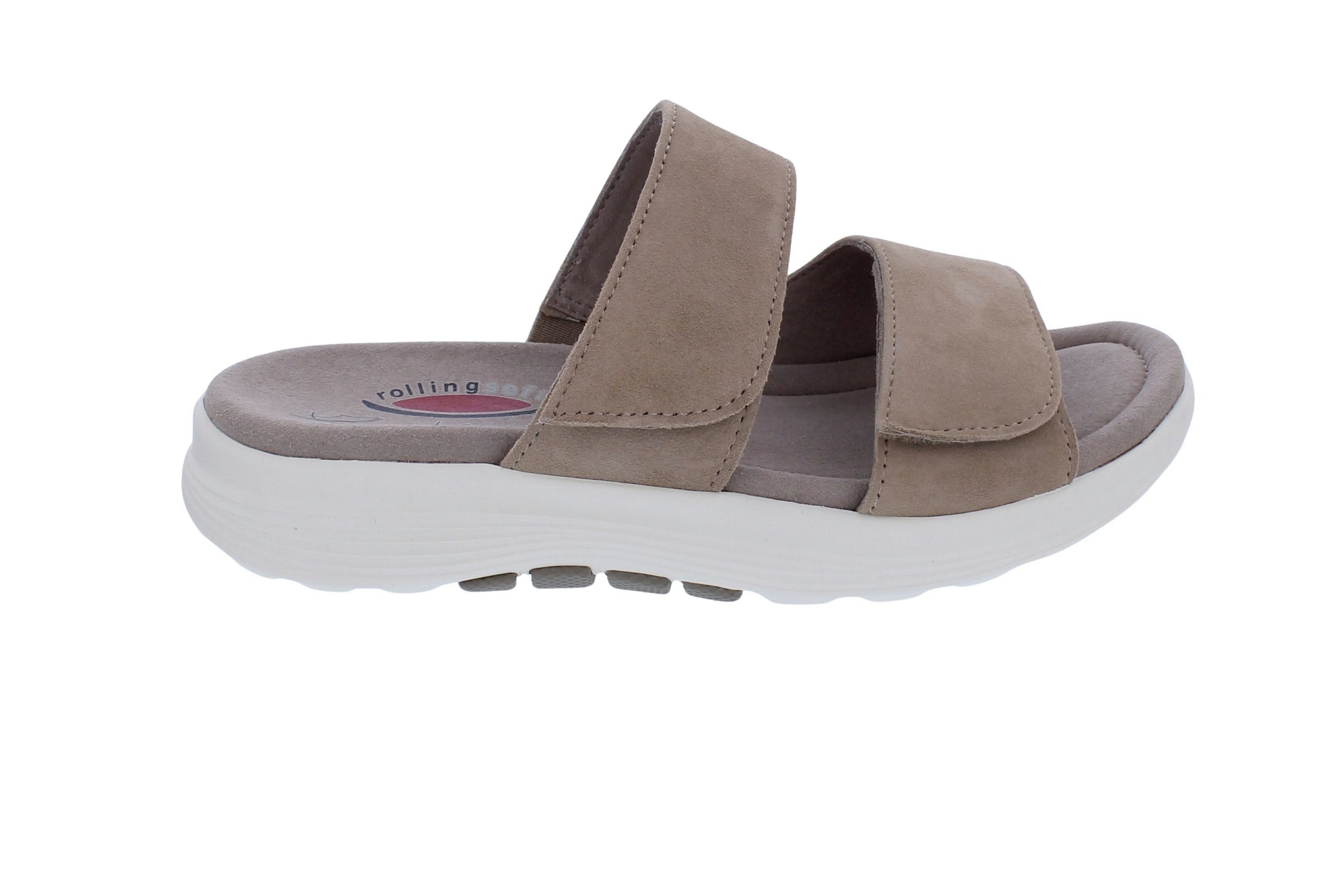 rollingsoft Rollingsoft Pantolette mit Klettverschluss 86.811.30, Beige - Sand, Nu Pantolette