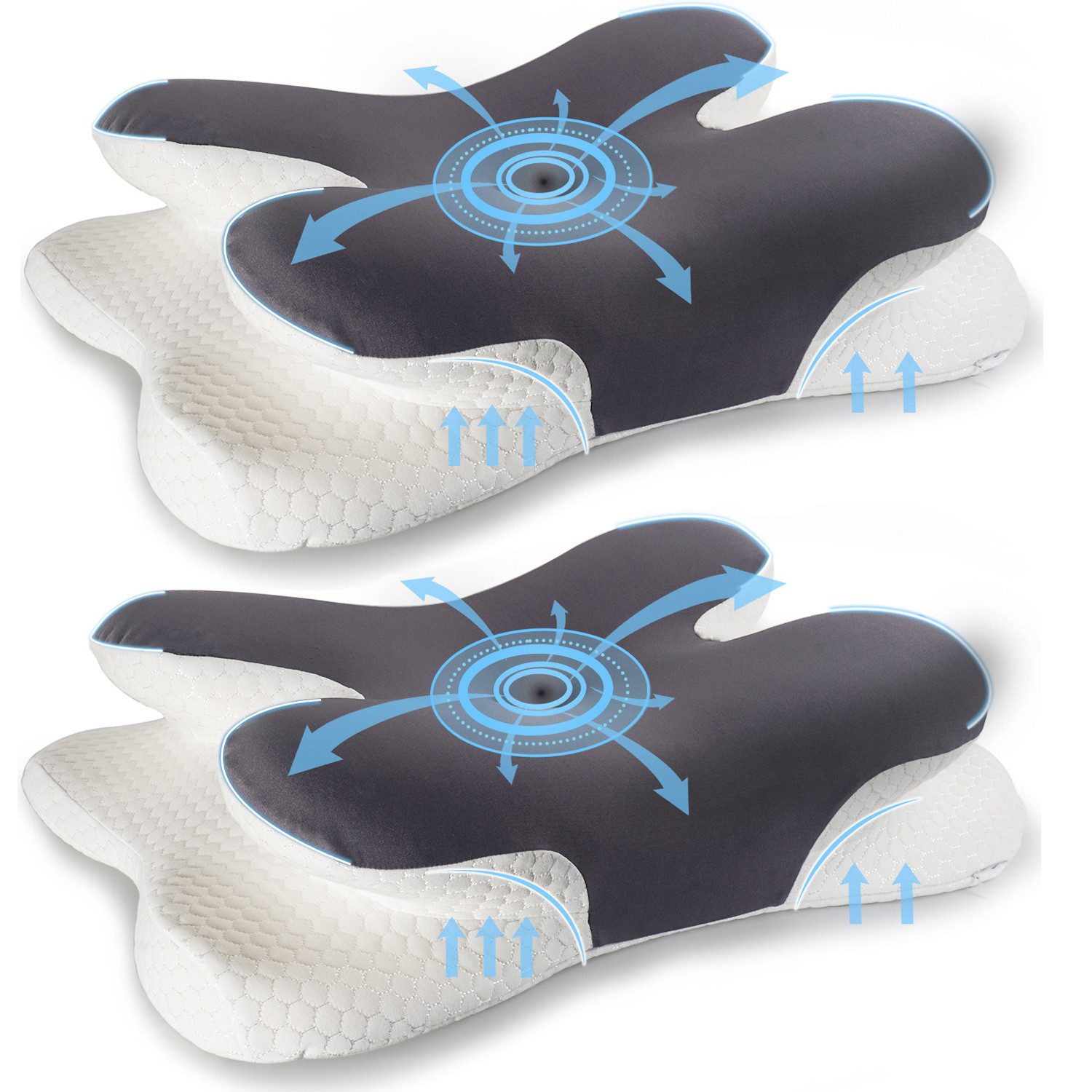 Esun Kopfkissen Nackenkissen, Memory Foam Kissen Nackenstützkissen Kopfkiss günstig online kaufen