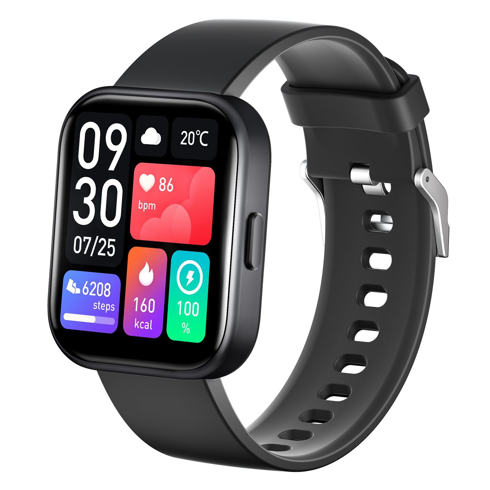 GTS6 FELIXLEO Smartwatch Uhr,IP68 Smartwatch-Armband mit Wasserdichte Telefonfunktion,2.0"