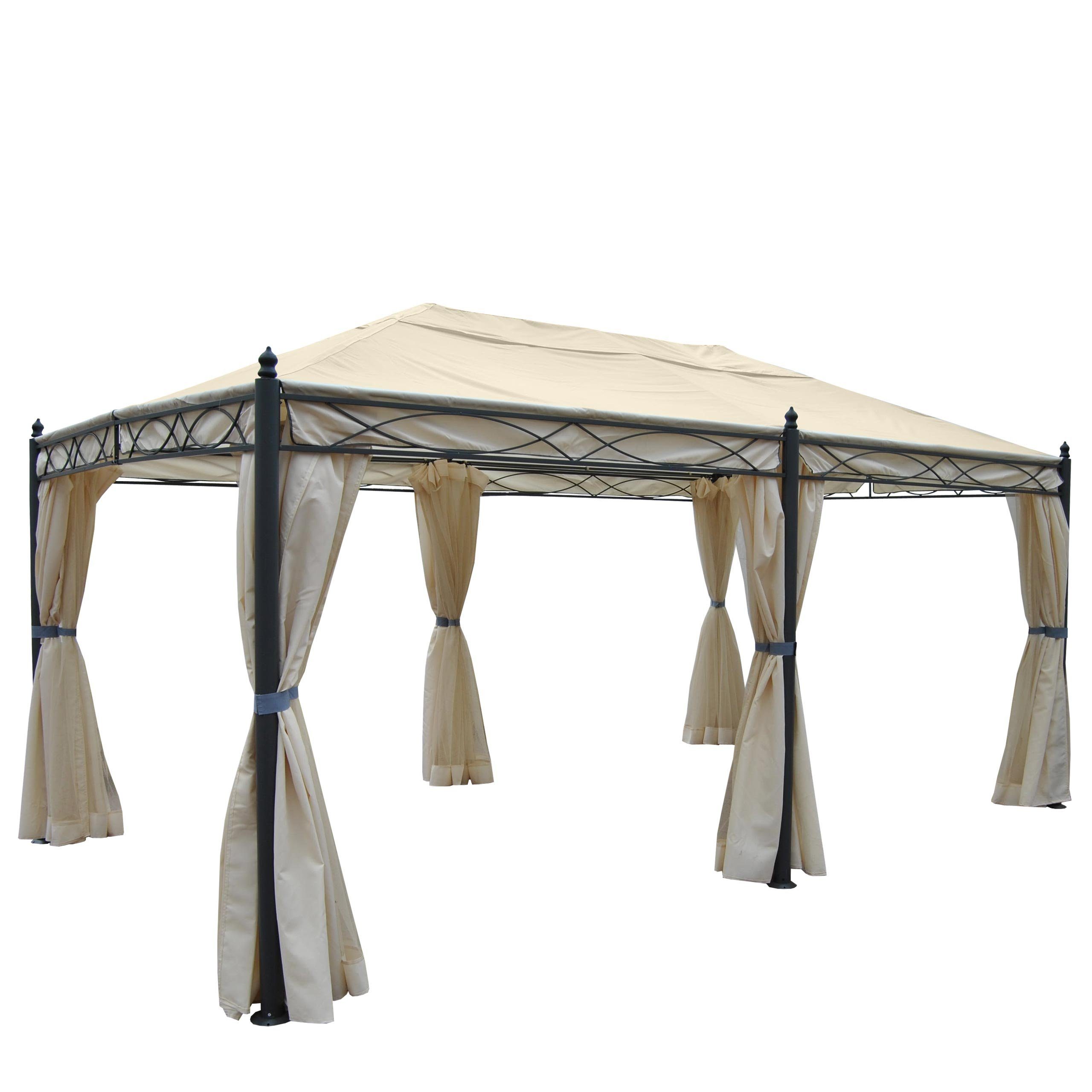 MCW Pergola Calpe, UV-Schutz: UV50+, mit Seitenwand und Moskitonetz