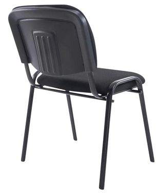 CLP Besucherstuhl Stühle XL Ken Stoff (4er Set), stapelbar, robust