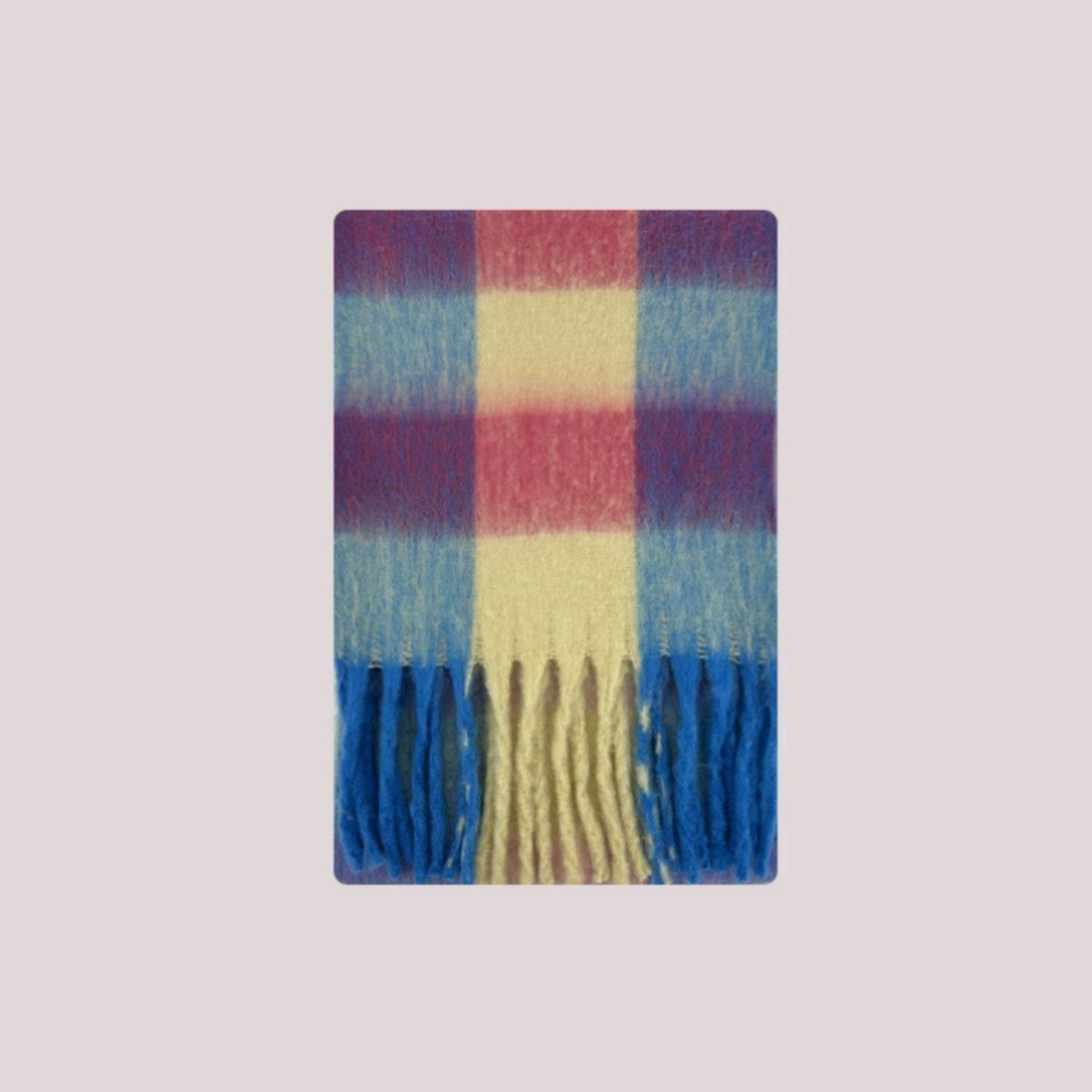 Quasten Modischer, (1-St) Halstuch Halstuch für mit Damen, lässiger blau Schal AUKUU
