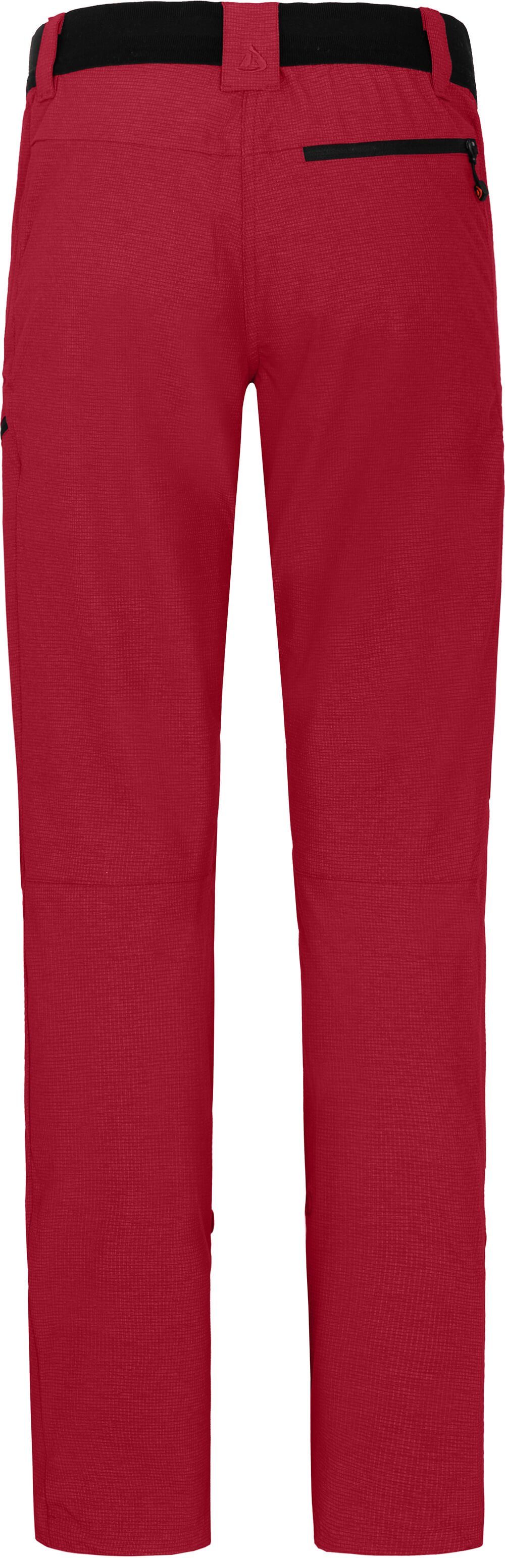 Bergson Outdoorhose PORI Damen Wanderhose, robust, elastisch, Kurzgrößen, rot