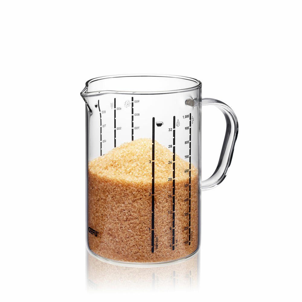 GEFU Messbecher Meti 2er-Set, Borosilikatglas, (Set, 2-St)
