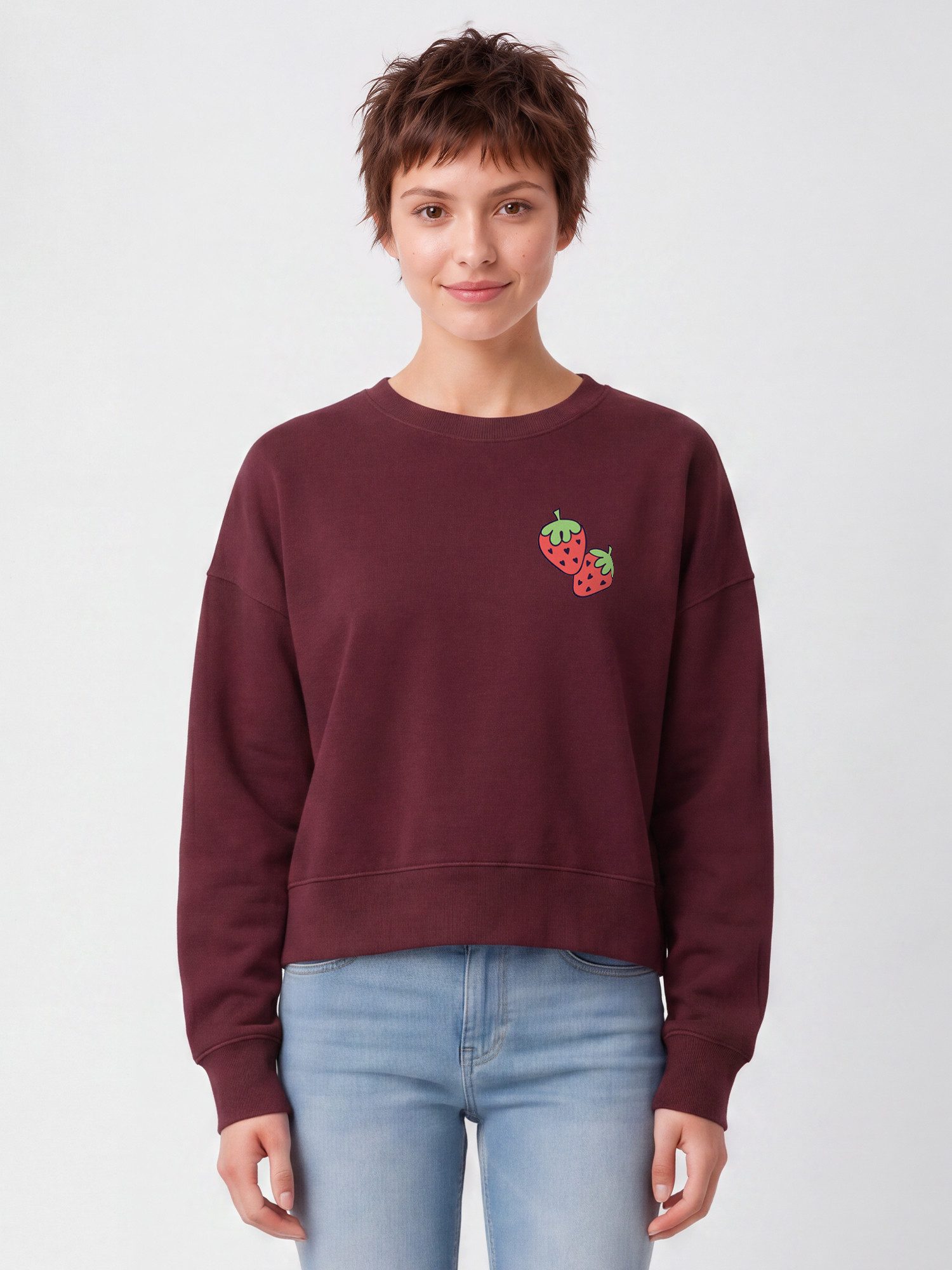 wat? Apparel Sweatshirt Strawberry