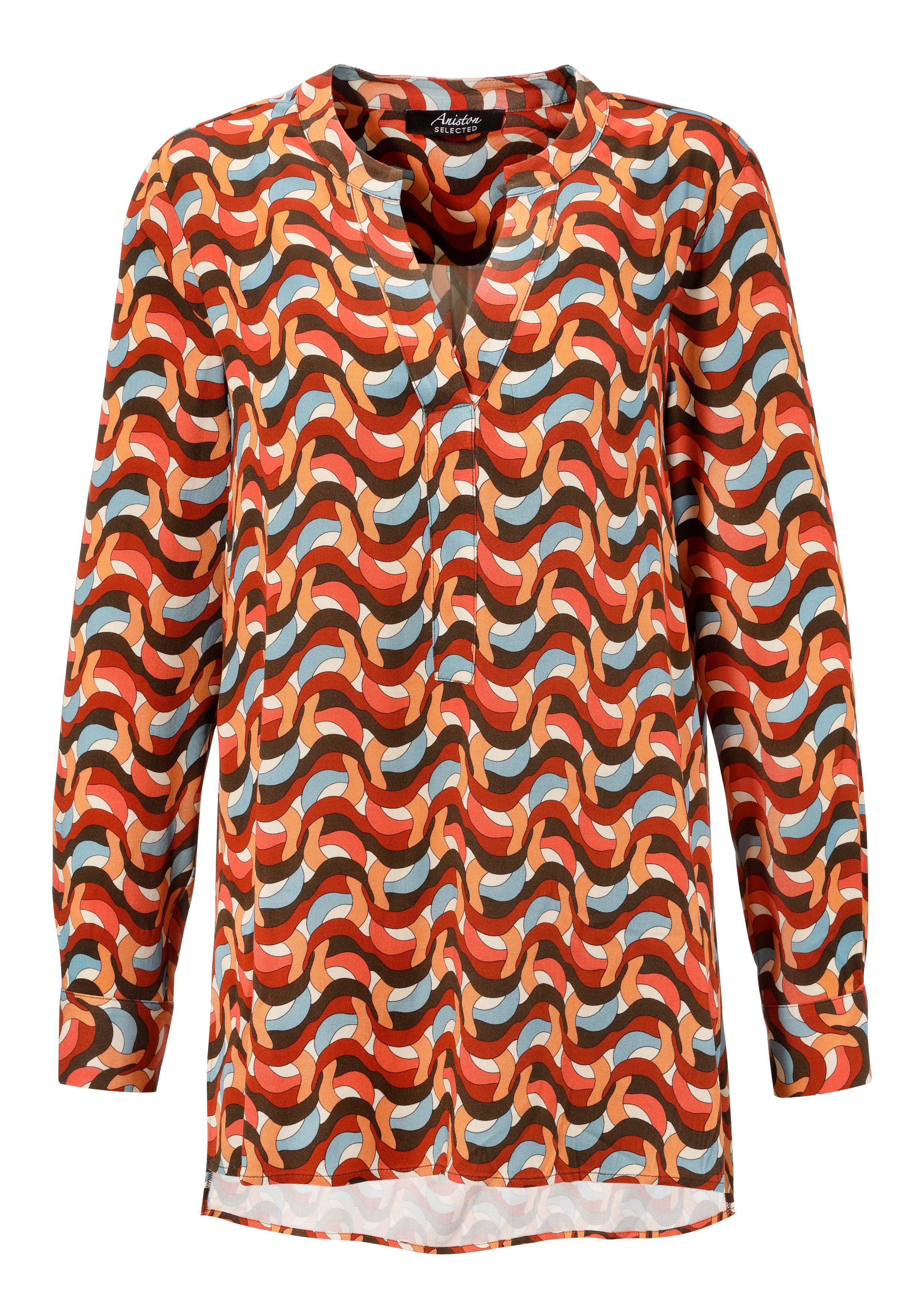 Aniston SELECTED Longbluse Vokuhila-Form - hinten günstig online kaufen